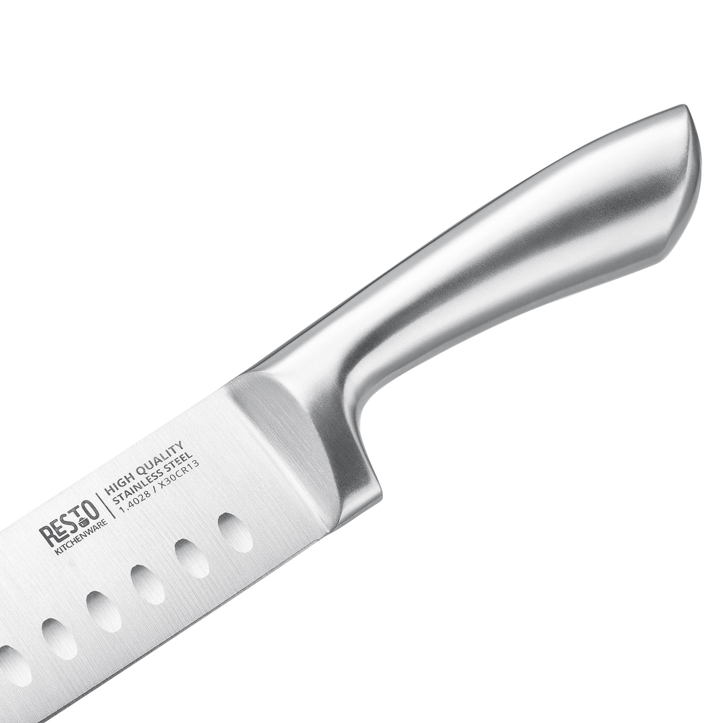 RESTO Kitchenware Messer-Set »Merope, Edelstahlmesser 3-teilig in Magnet-Geschenkbox« Santoku-Messer 18 cm, Universalmesser 13 cm, Schälmesser 9 cm