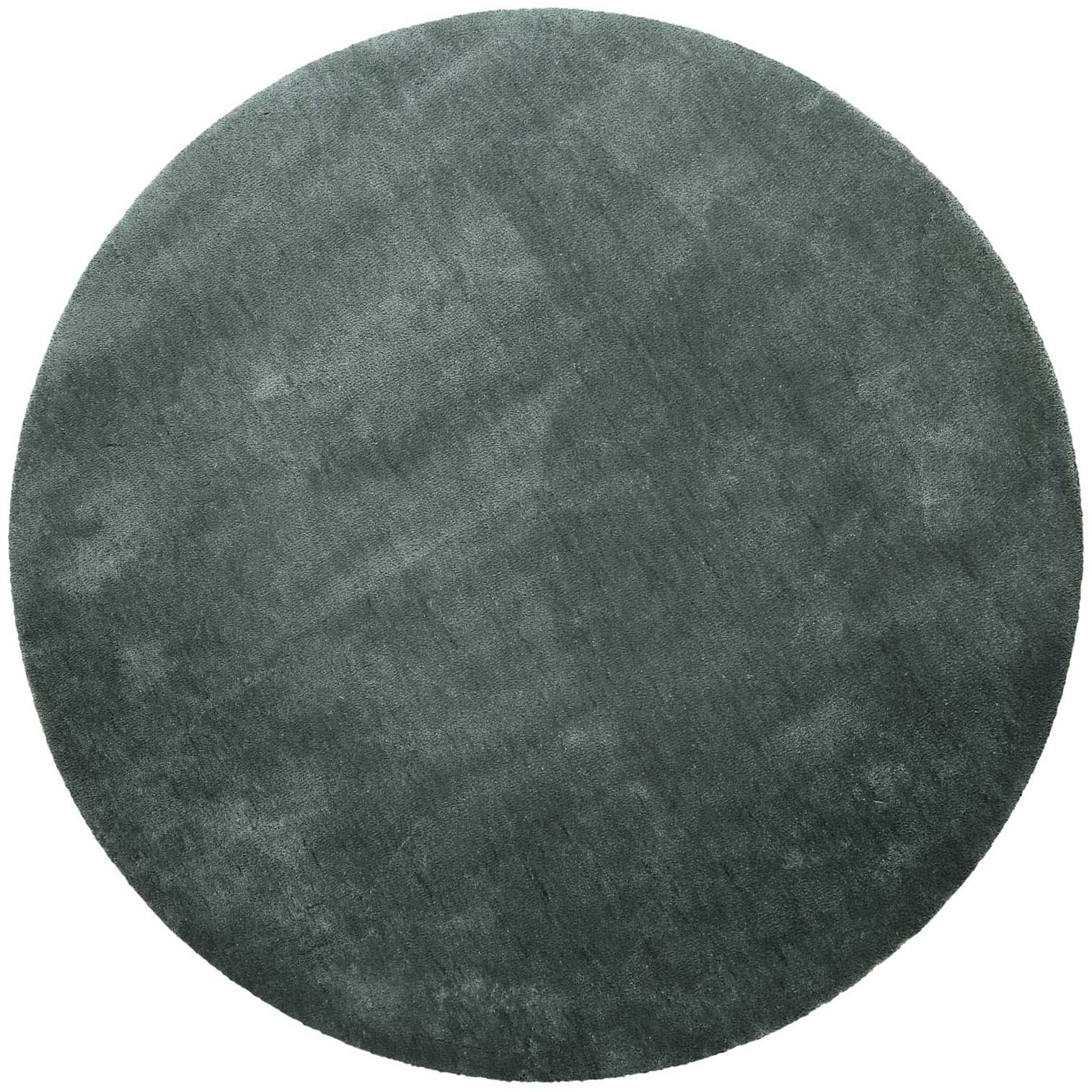 Homie Living Teppich »Pisa«, rund, 25 mm Höhe, Hochflor, Microfaser, uni, w günstig online kaufen