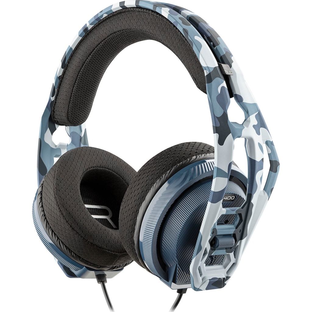 nacon Gaming-Headset »RIG 400HS Stereo-Gaming-Headset, blau, kabelgebunden«, Mikrofon abnehmbar