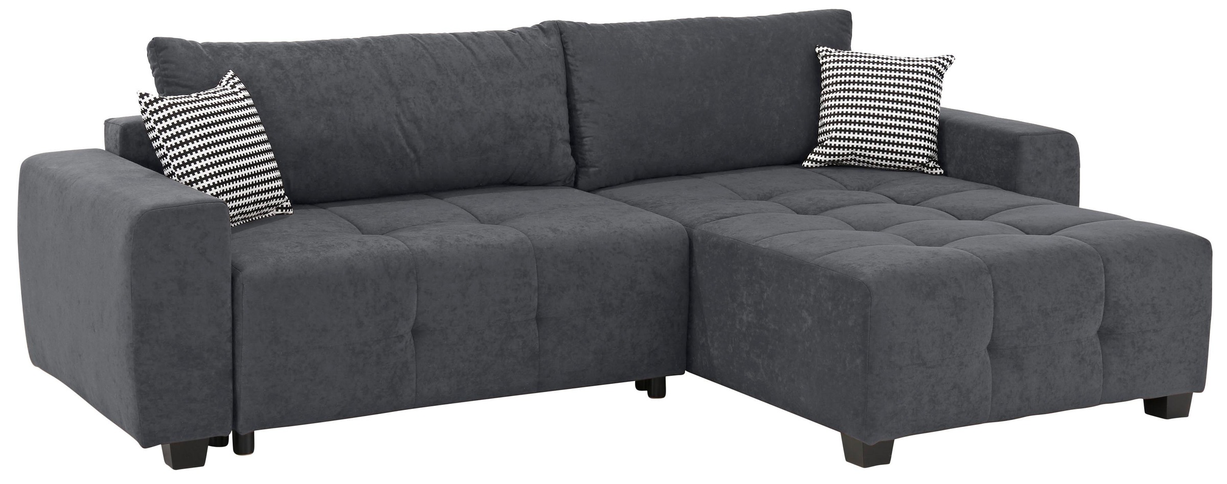 Home affaire Ecksofa »Bella L-Form, B: 254 cm« mit 2 Zierkissen, optional B günstig online kaufen