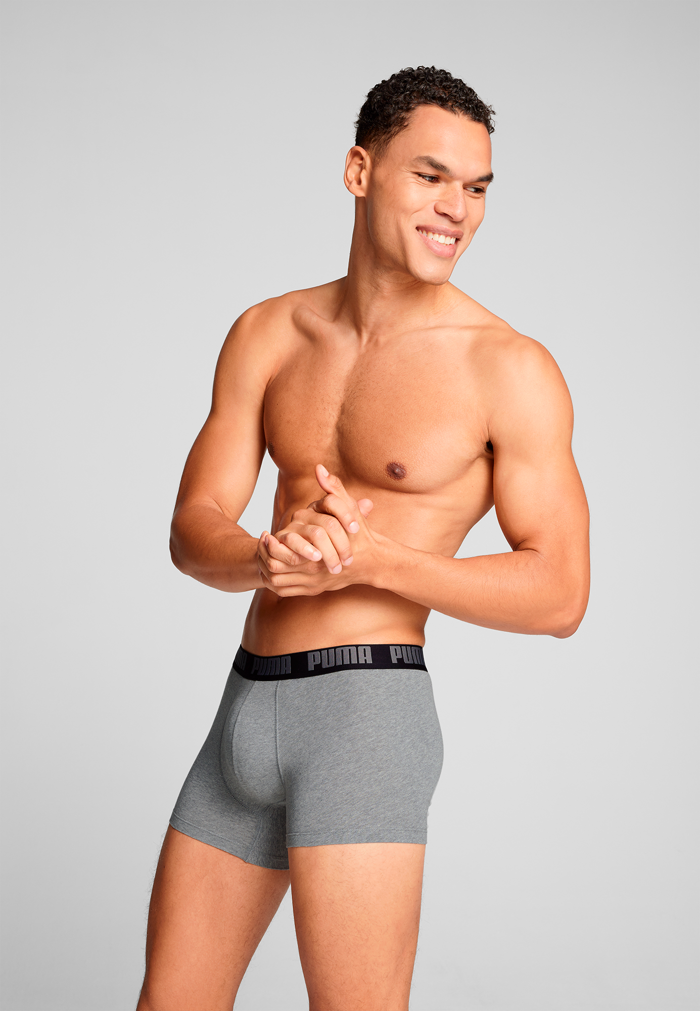 PUMA Boxershorts »PUMA MEN EVERYDAY BASIC BOXERS 2P« Packung, 2er Pack,  mit Puma Webbund