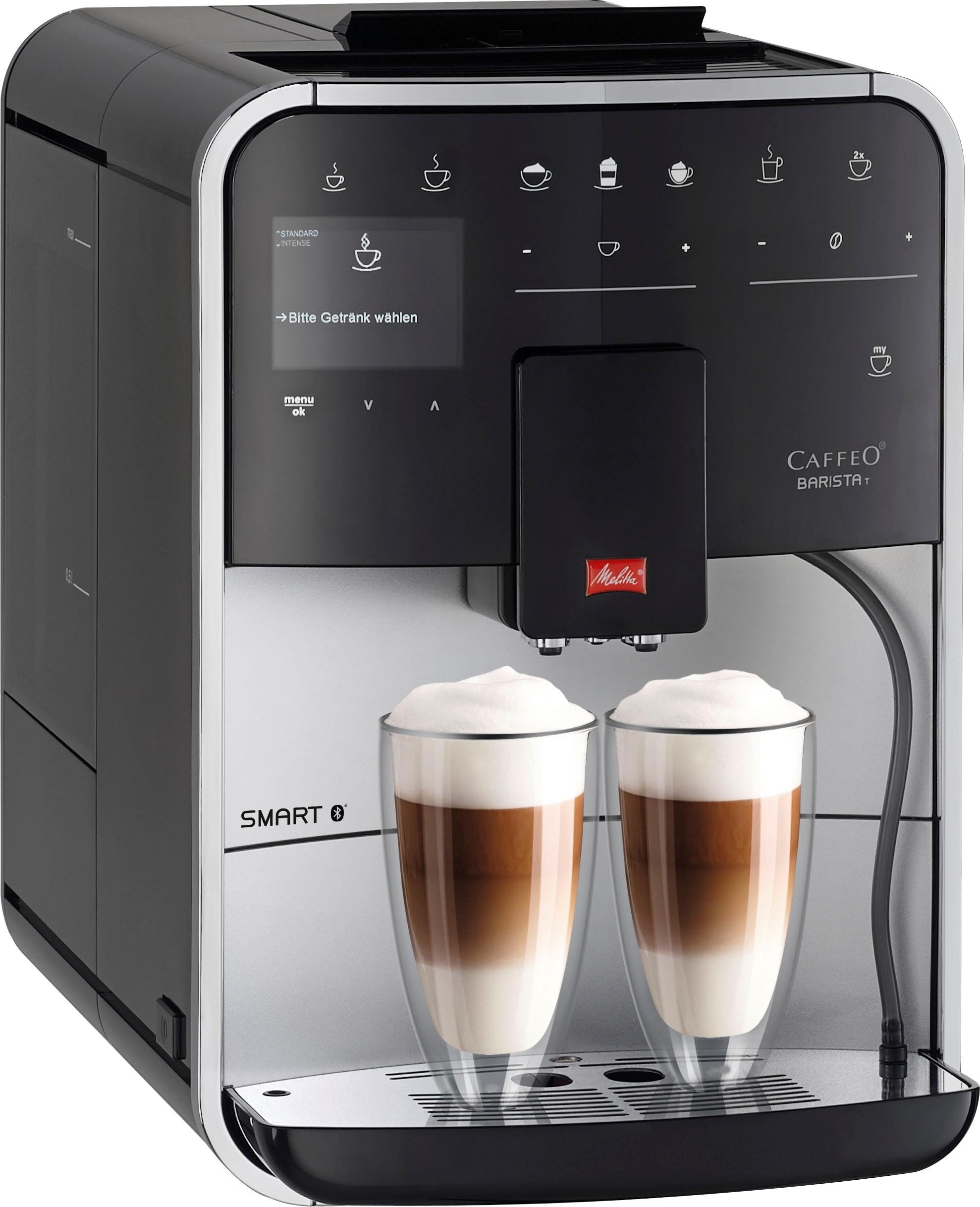 Melitta Kaffeevollautomat »Barista T Smart® F831-101«, 4 Benutzerprofile&18 Kaffeerezepte, nach italienischem Originalrezept