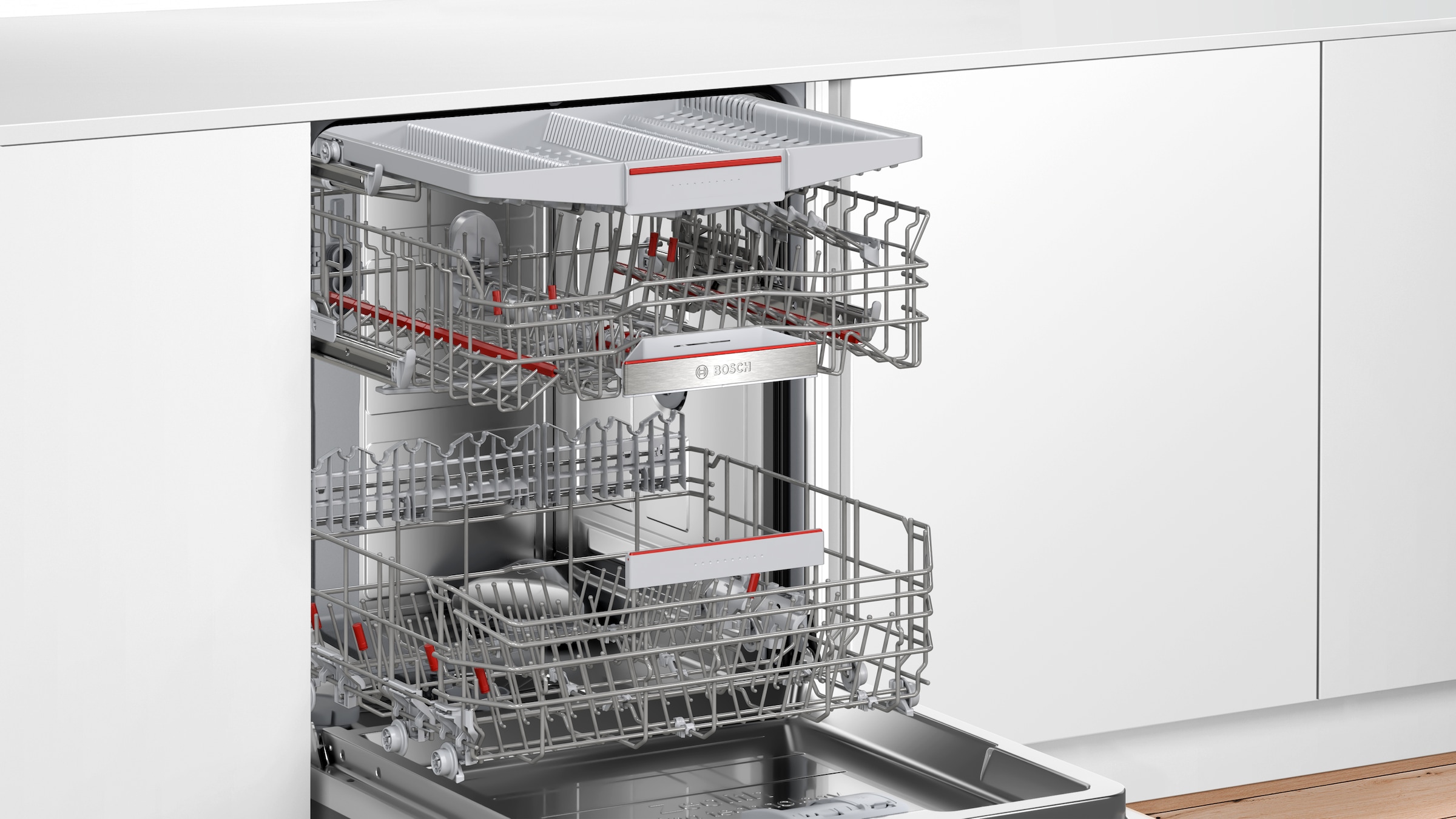 BOSCH vollintegrierbarer Geschirrspüler Serie 6 »SMV6ZCX16E«, 14 Maßgedecke