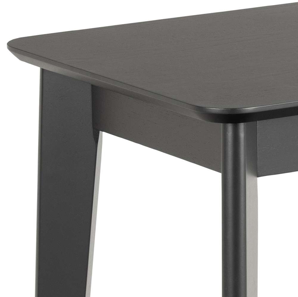 ACTONA GROUP Schreibtisch »Roxby«, Schreibtisch, matt schwarz SH Lack Eiche Furnier, 100x50x75 cm
