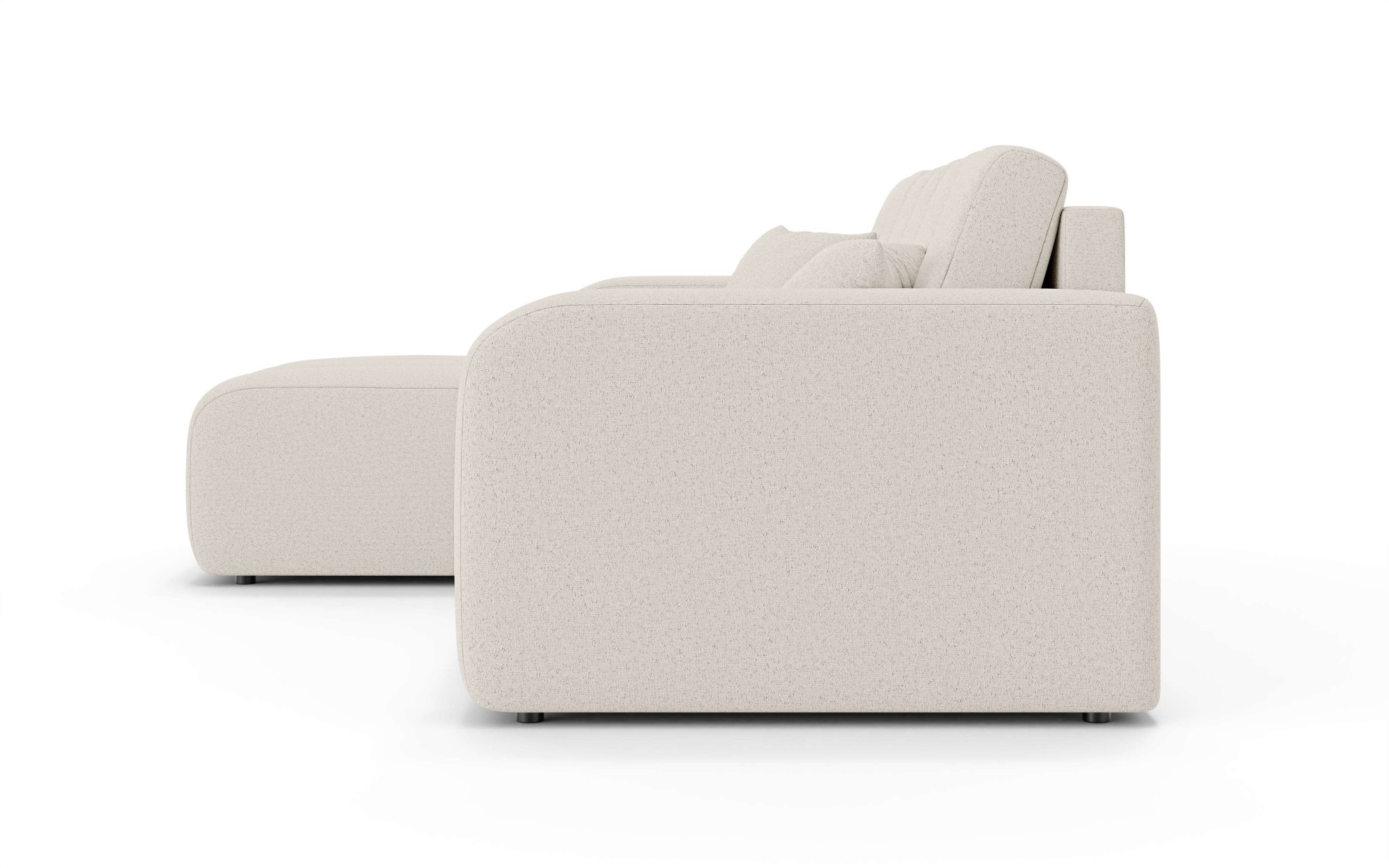 INOSIGN Ecksofa »CASSY L-Form, Schlafsofa mit Bettkasten, Maße B/T/H: 245/165/88 cm«, mit 2 Rückenkissen, Recamiere rechts oder links bestellbar