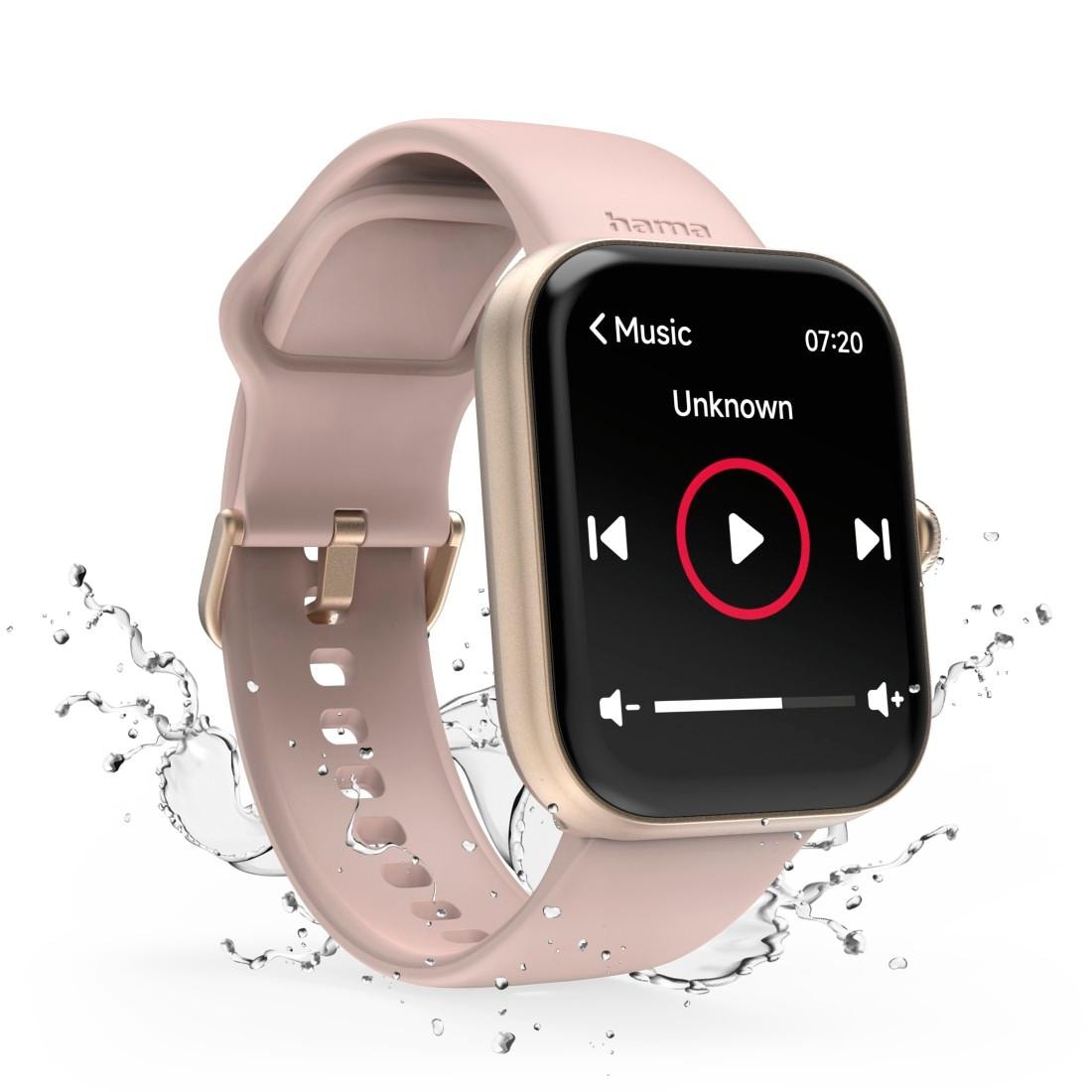 Hama Smartwatch »Smartwatch 1,65“ (Telefonfunktion, WhatsApp, E-Mail etc., wasserdicht)«, (/ 1,65 Zoll),)