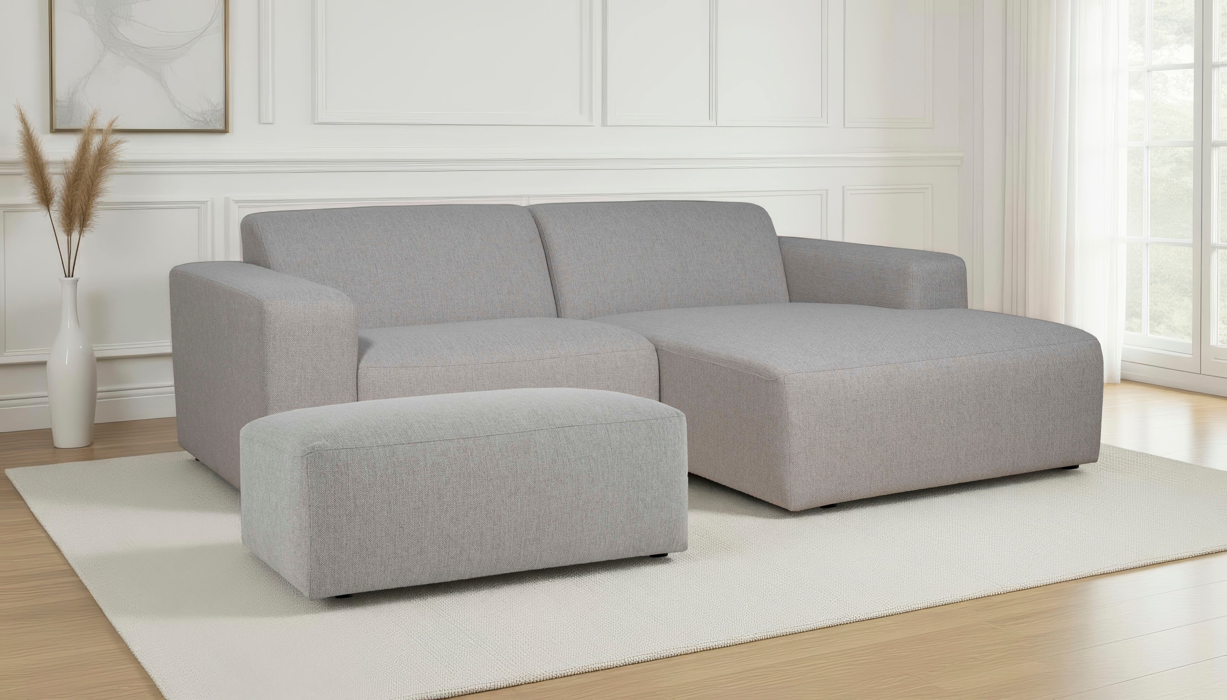 INOSIGN Ecksofa »Koa,228cm, L-Form, Modulsofa, Webstoff, Cord, Struktur, Ch günstig online kaufen