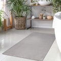 Carpet City Badematte »Topia Mats«, Höhe 14 mm, Teppich Badezimmer, Uni Farben, besonders weich, Rutschfest, Hochflor, Waschbar