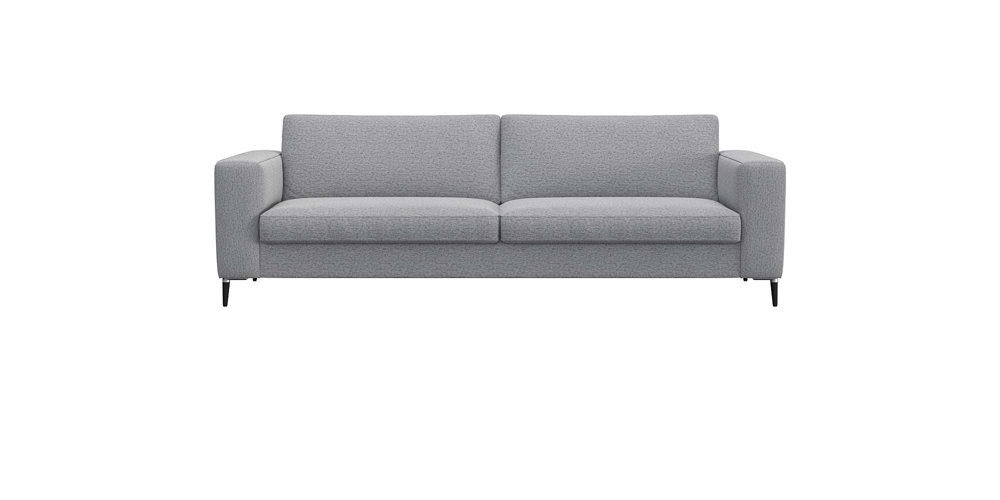 FLEXLUX 3-Sitzer »Fiore, super Sitzkomfort durch Kaltschaum im Sitz« breite Armlehnen, Füße Alu+schwarz