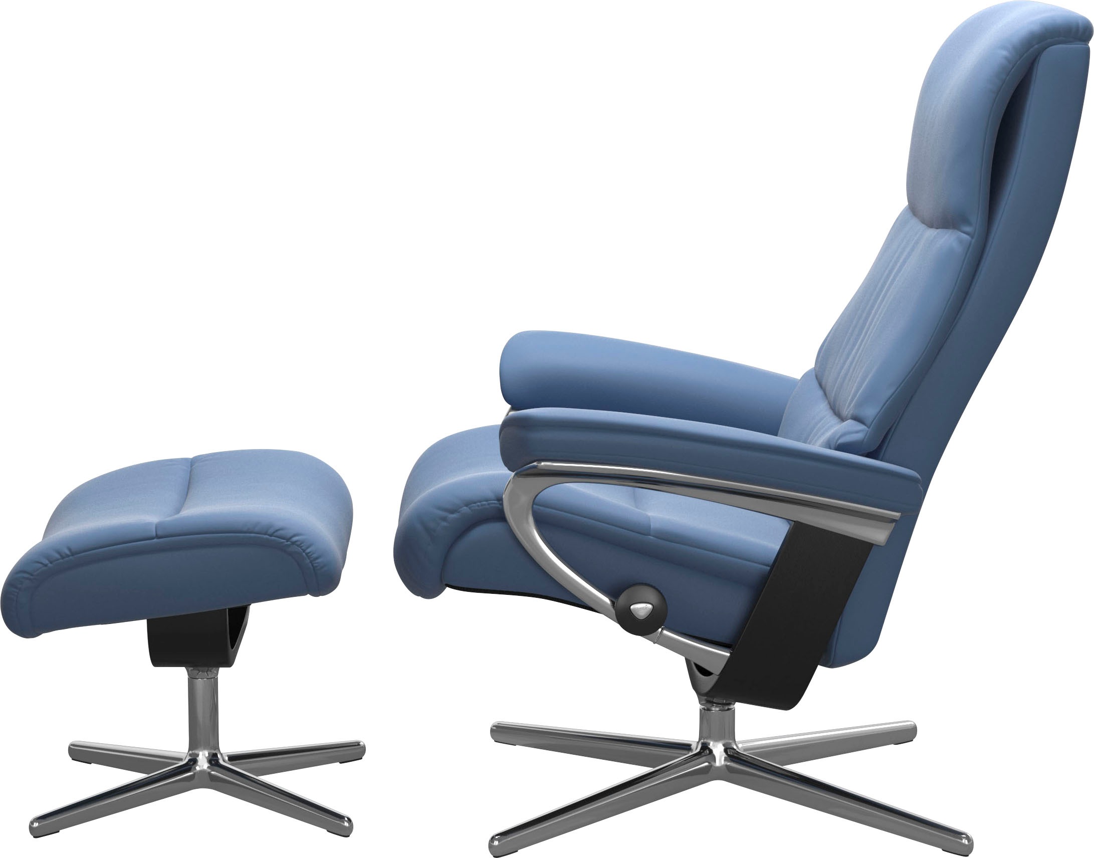 Stressless® Relaxsessel »View«, mit Cross Base, Größe S, M & L, Holzakzent Schwarz