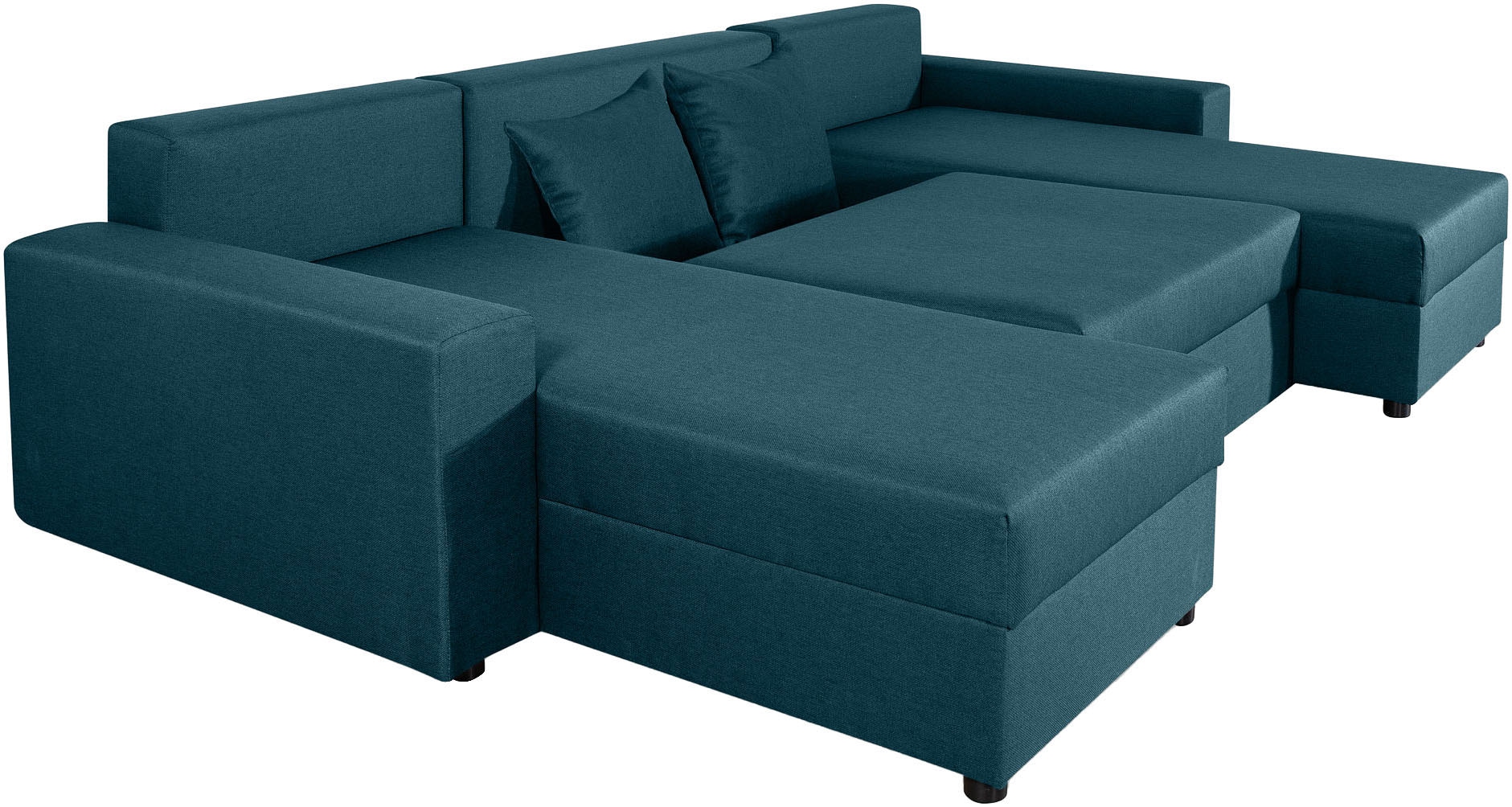 COLLECTION AB Wohnlandschaft »Pico U-Form«, Wohnlandschaft,2 X Ottomane,Polyätherschaum Polsterung