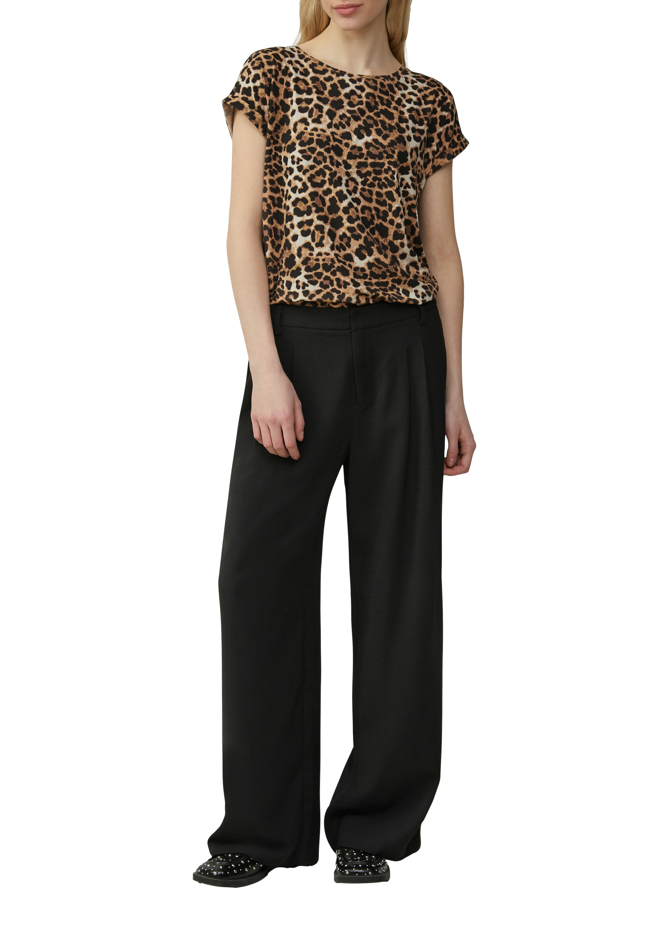 QS T-Shirt mit All-Over Print