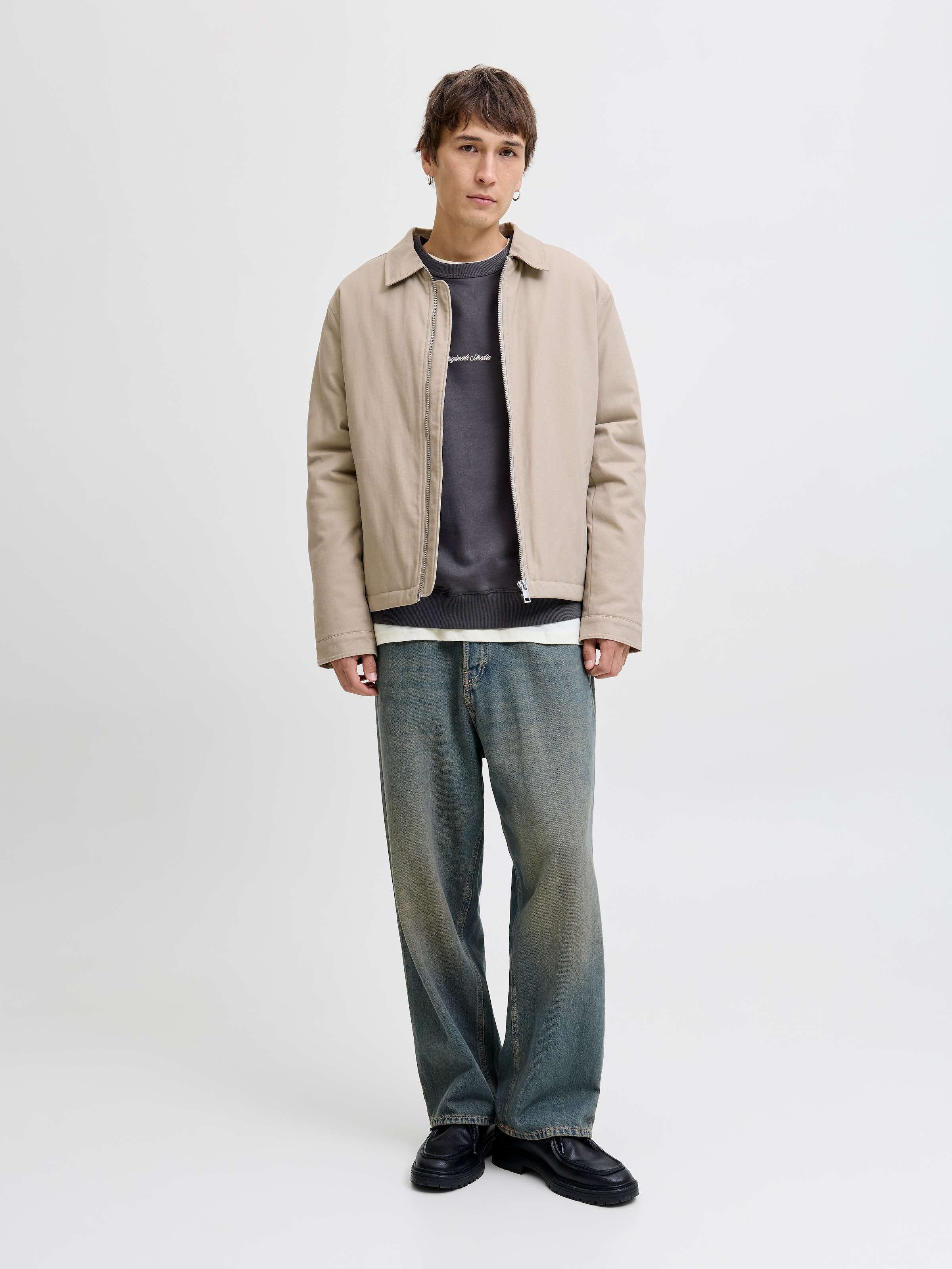 Jack & Jones Sweatshirt »JORNORREBRO EMB SWEAT CREW NOOS«, mit Logo Print
