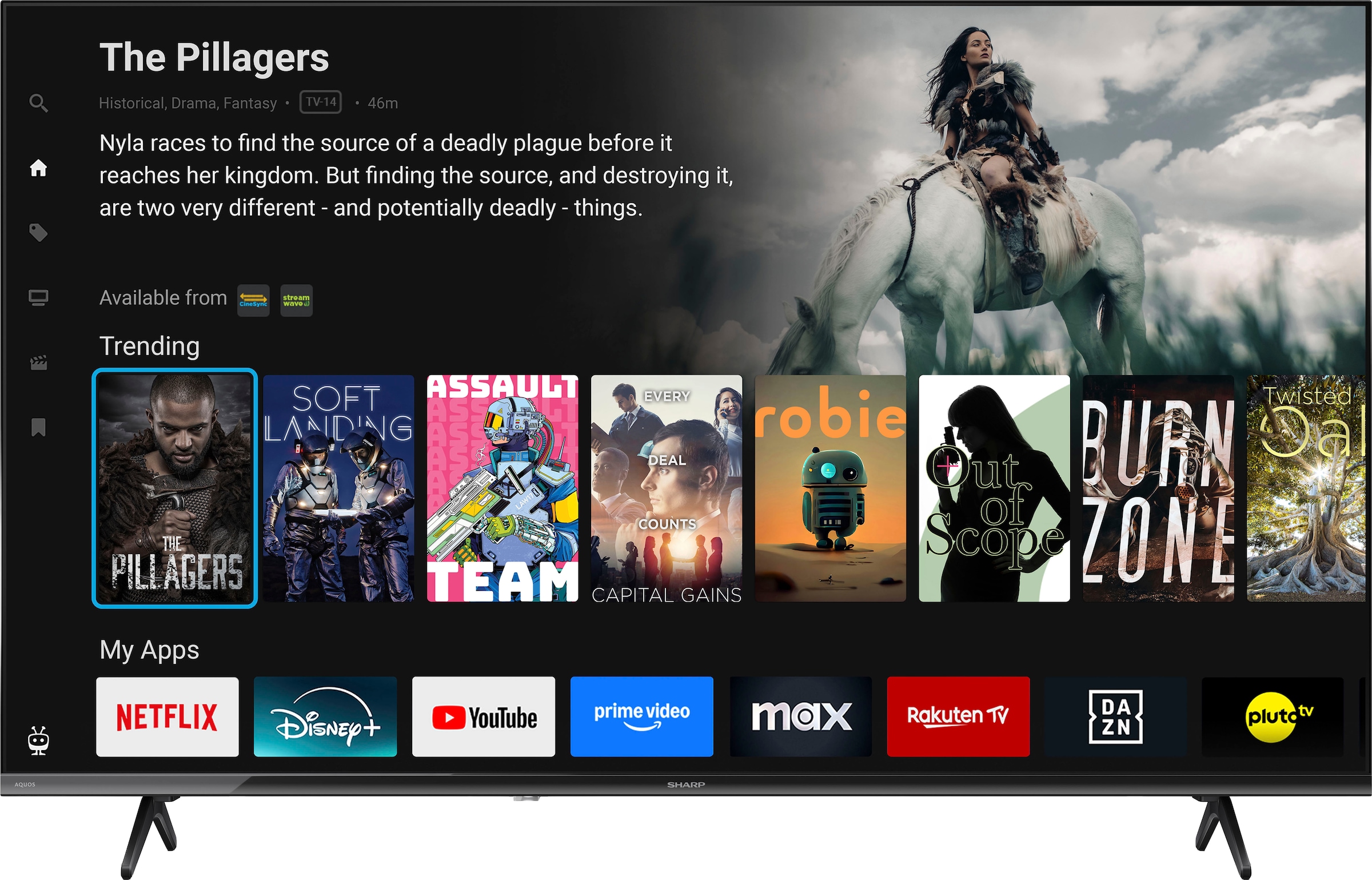 Sharp LED-Fernseher »2T-C43HEx« 108 cm/43 ″ Full HD Smart-TV