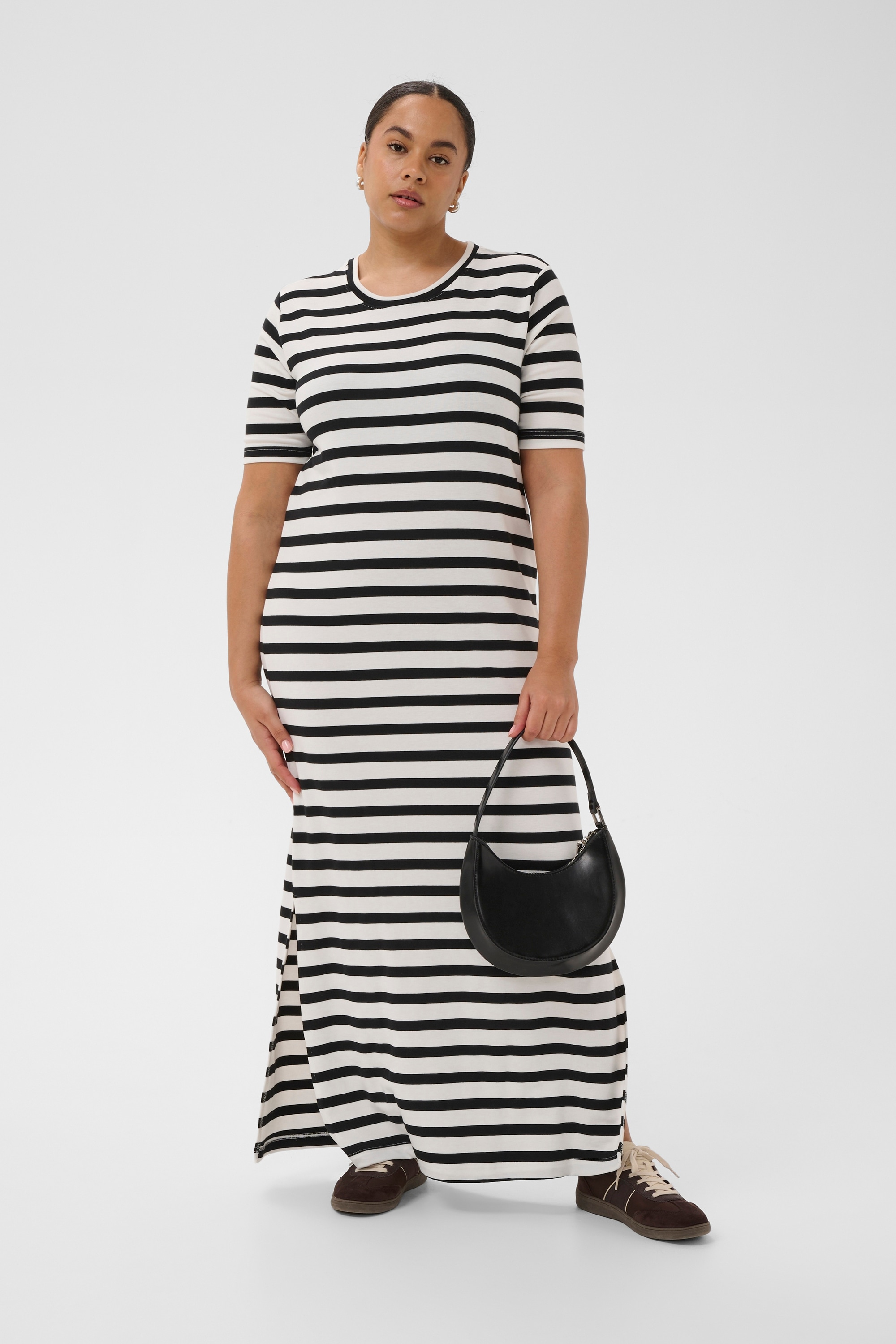KAFFE Curve Midikleid »Damen Kleid KChellen«
