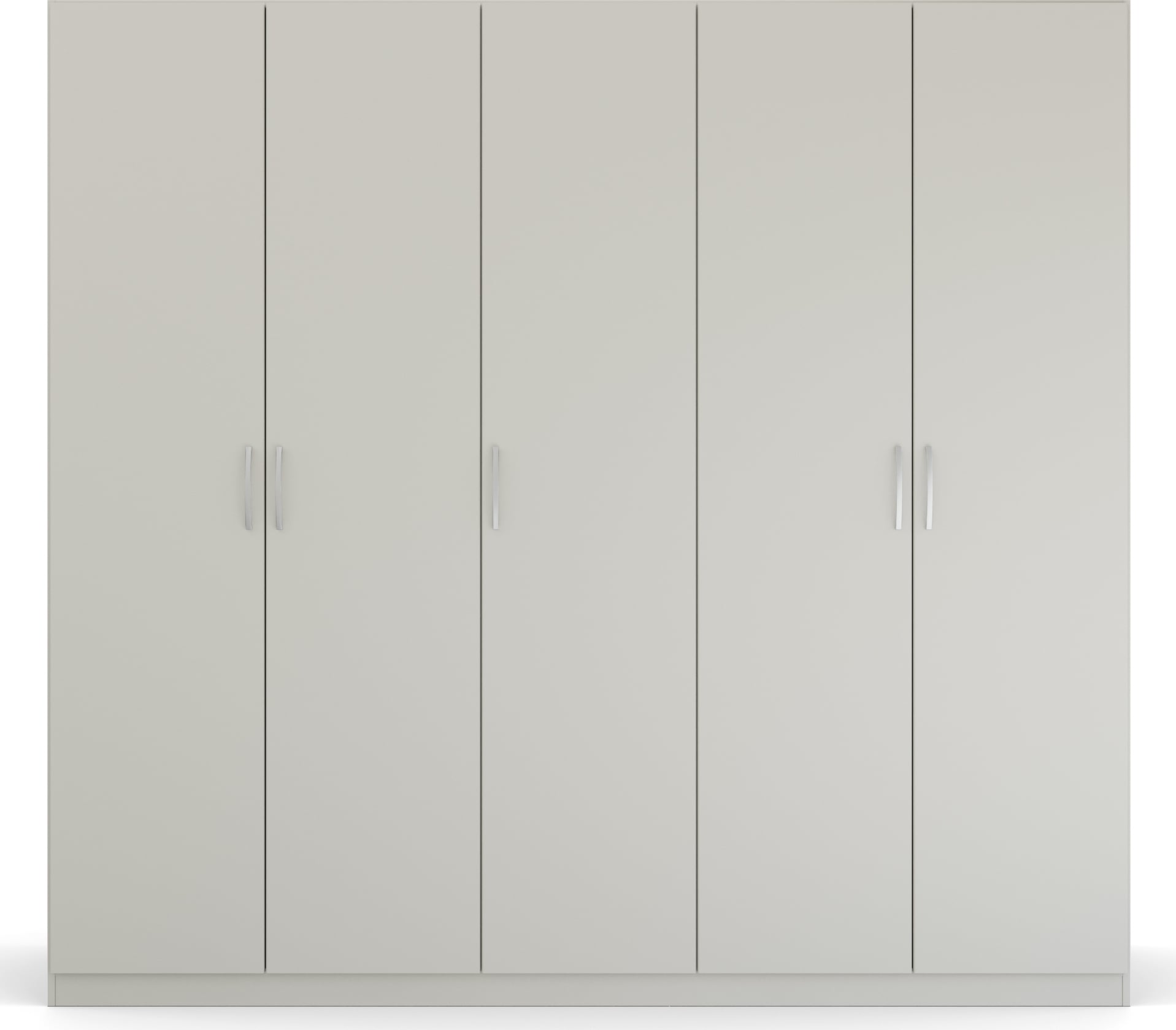 rauch Drehtürenschrank »Kleiderschrank Schrank Garderobe Ankleide PURE BY QUADRA SPIN« Breiten: 181/226/271 cm, Höhe 210 cm,  mit Spiegel, in puristischem Design, Griffe alufarben MADE IN GERMANY