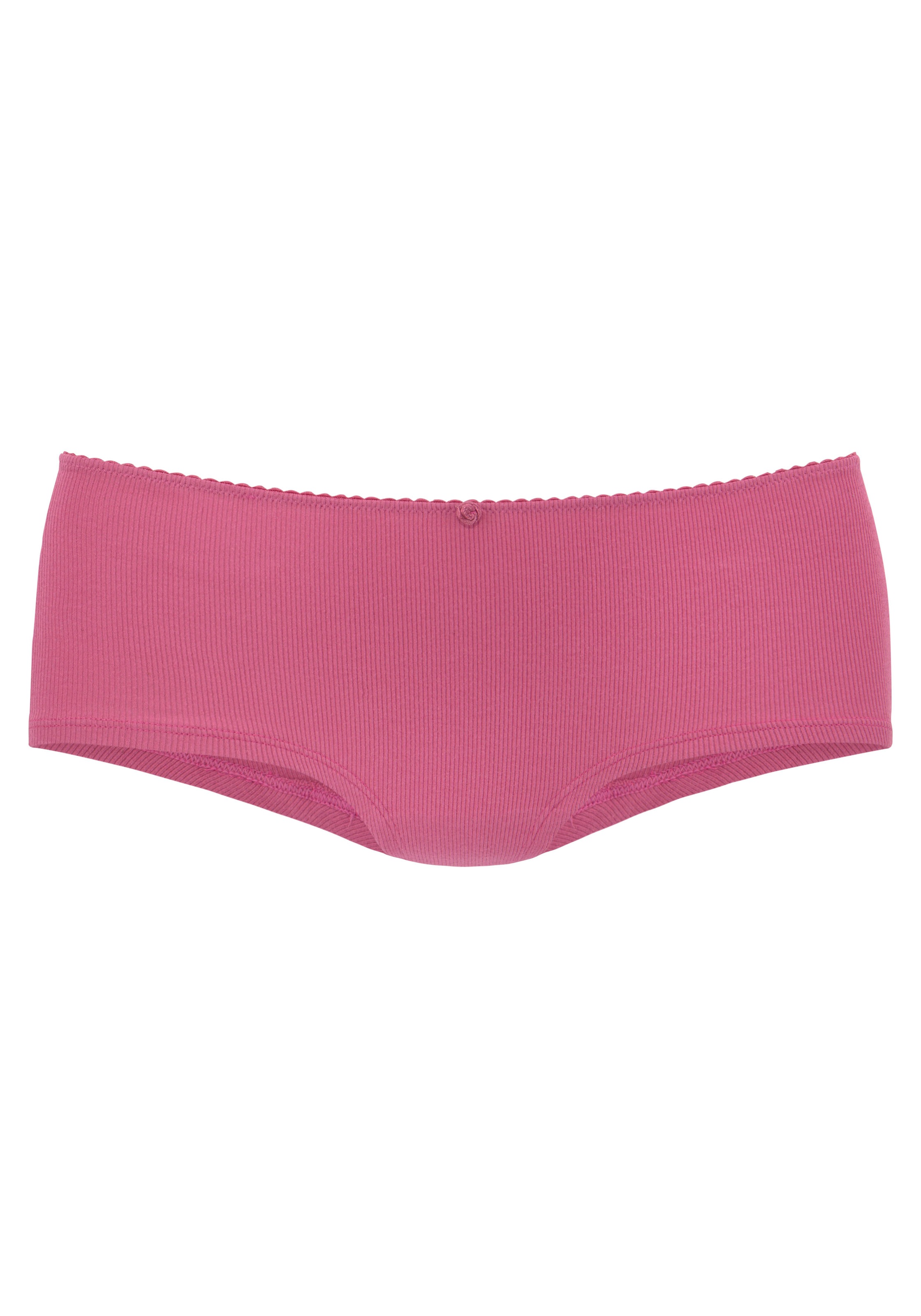 Vivance Panty, (3er-Pack), aus weicher Rippware, mit zartem Röschen vorn