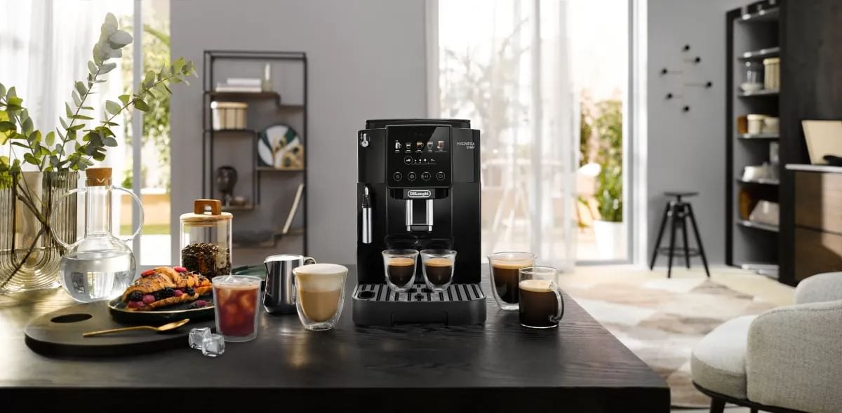 De'Longhi Kaffeevollautomat »Magnifica Start Pop ECAM220.51.B« Intuitives Touch Bedienfeld, Iced Americano, einstellbares Aroma