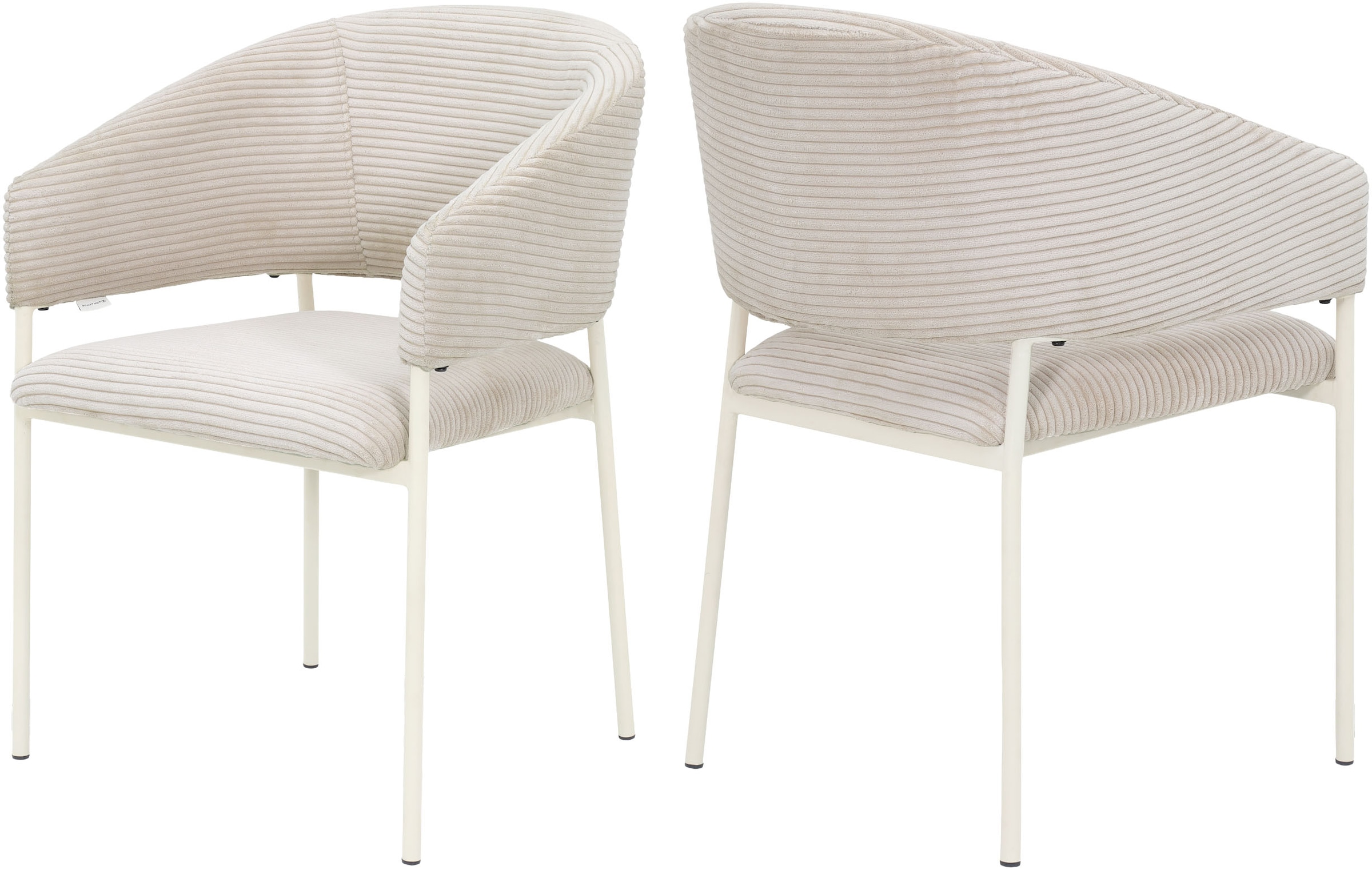 TOM TAILOR HOME Armlehnstuhl »EMBRACE ARMCHAIR« (Set) 2 Stk.Esszimmerstuhl, mit Armlehnen, 4-Fußgestell, Rückenausschnitt