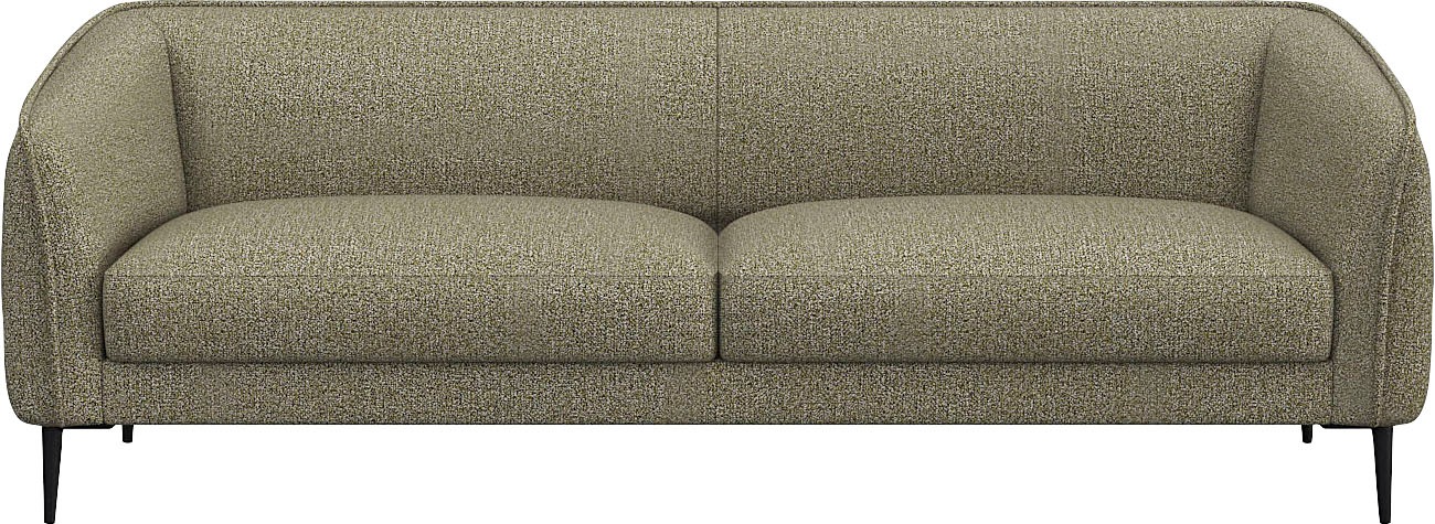 FLEXLUX 3-Sitzer »Belle Designsofa, Couch, bequem durch Kaltschaum im Sitz« günstig online kaufen