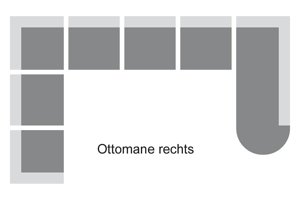 Home affaire Wohnlandschaft »Budapest U-Form«, wahlweise mit Bettfunktion