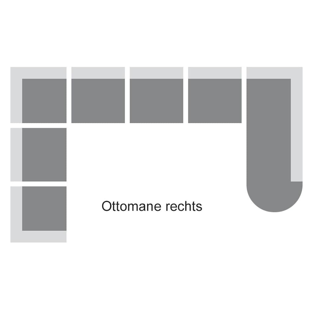 DOMO collection Ecksofa Papenburg L-Form, in großer Farbvielfalt, wahlweise mit Bettfunktion