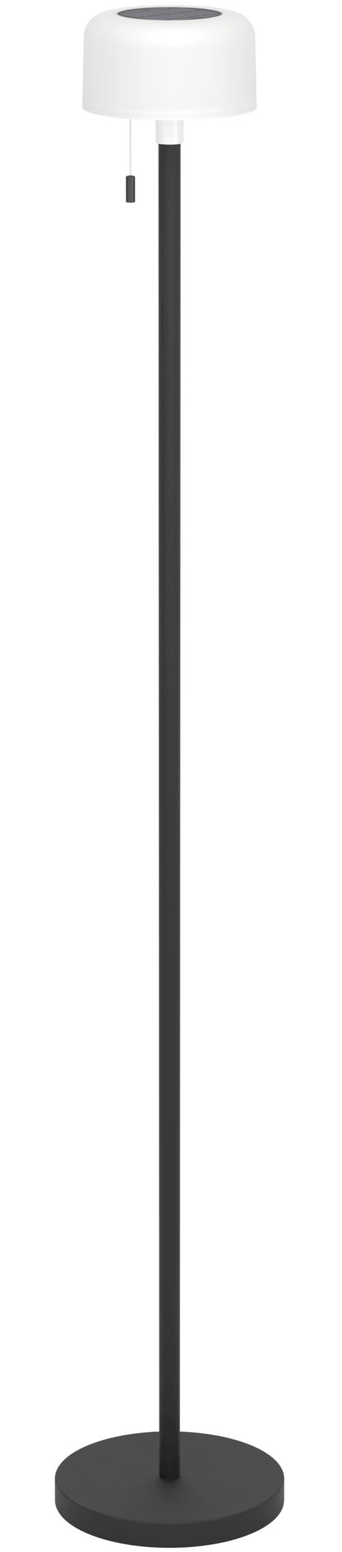 EGLO Stehlampe »MONTAPALMA-L Stehlampe - Stahl - SOLAR-LED - 2,2W - IP54« LED-Modul 1 Stk. RGB | Warmweiß Standleuchte, Leselampe, Wohzimmer, Schlafzimmer, H140 x Ø15 cm