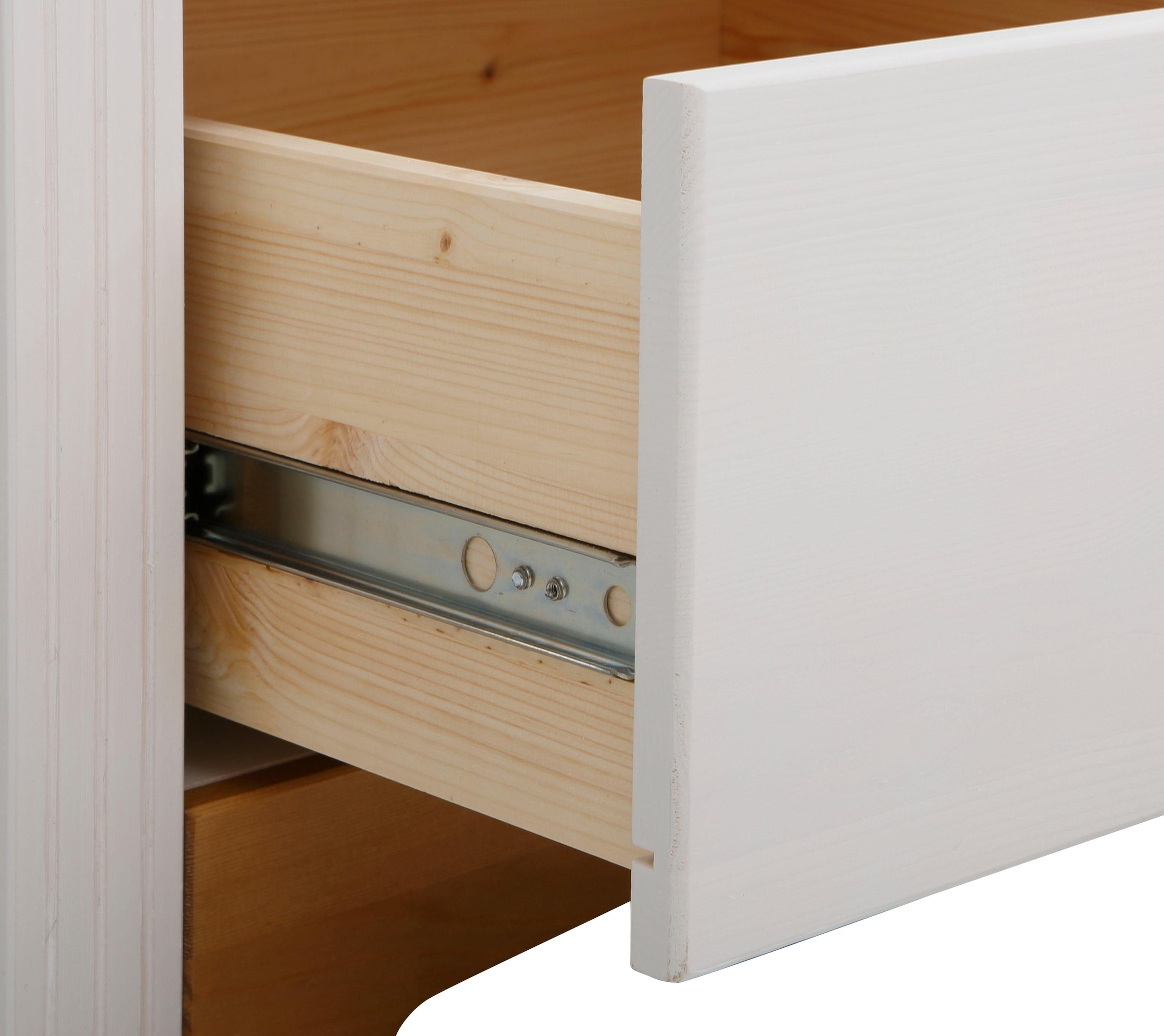 Home affaire Schiebetürenschrank »Konrad«, (B/H/T ca. 111/207/64 cm), Breite 111 cm, aus massiver, FSC®-zertifizierter Kiefer