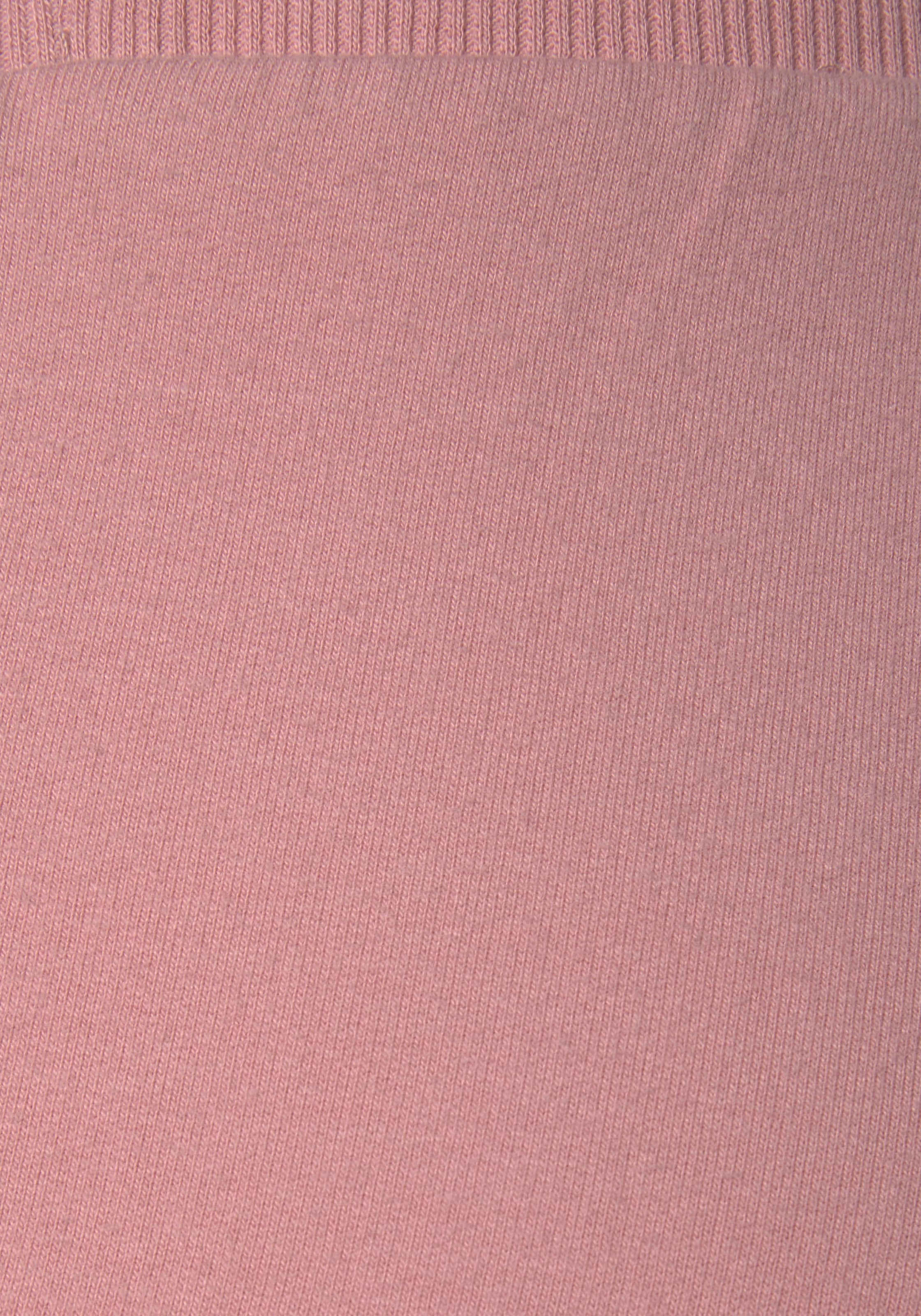 Bench. Loungewear Relax-Caprihose, mit Glitzerstreifen, Loungeanzug