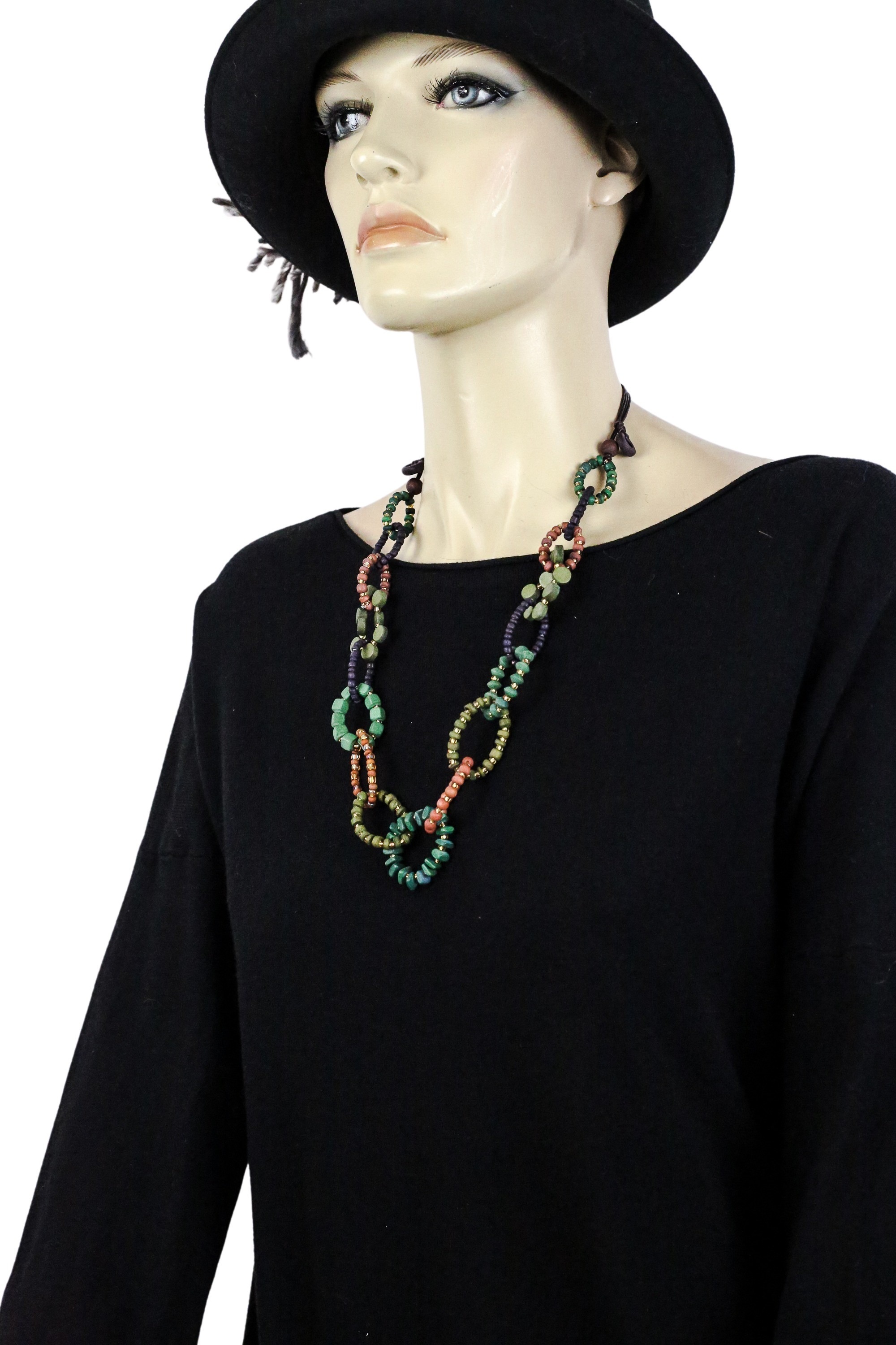 2. Bild von COLLEZIONE ALESSANDRO Lange Kette »Boho«, filigran gearbeitet