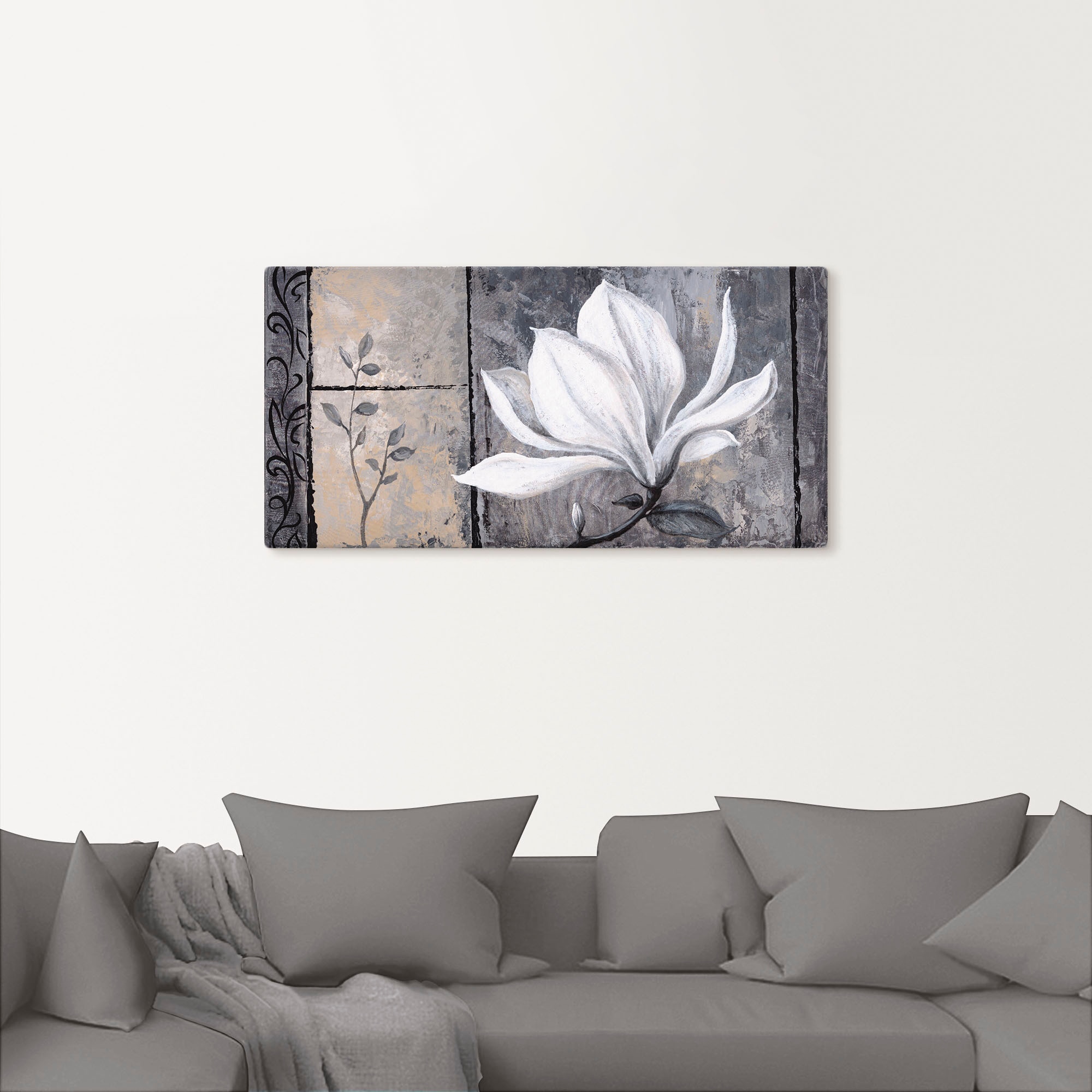 Artland Wandbild "Klassische Magnolie", Blumen, (1 St.), als Alubild, Outdo günstig online kaufen