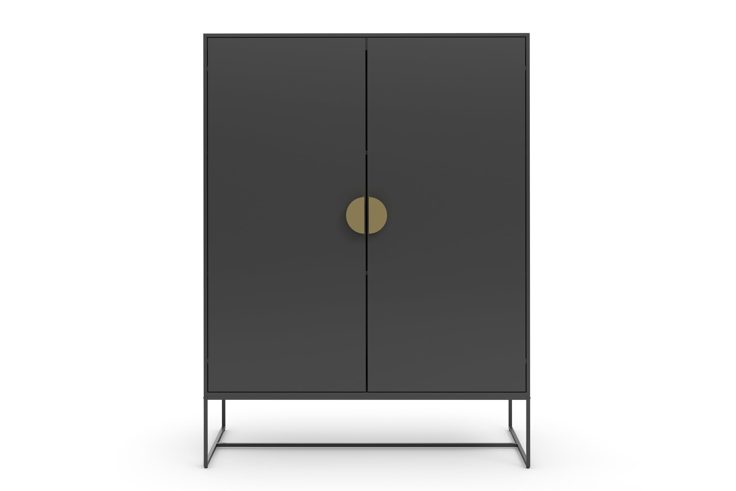Places of Style Highboard »Abito«, Midischrank mit Drehtüren und 2 Einlegeböden, Breite 90 cm