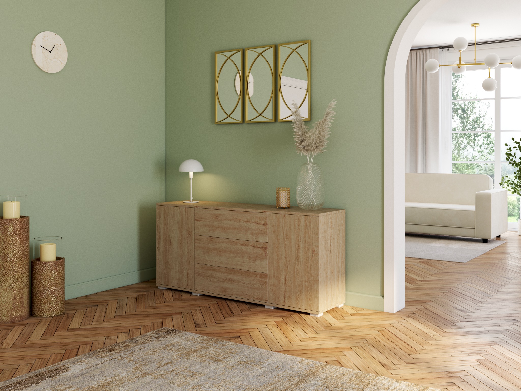 my home Teppich »Hamsa« rechteckig 9 mm Höhe dezenter Glanz, Schrumpf-Garn-Effekt, im Vintage-Look, dichte Qualität