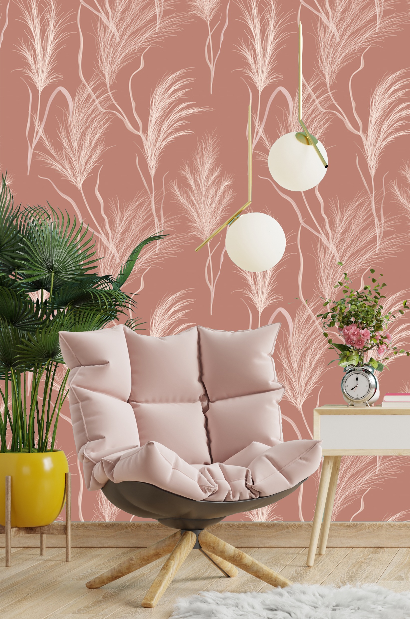 queence Vinyltapete »Gräser« natürlich glatt 90x250cm, selbstklebend, kinde günstig online kaufen