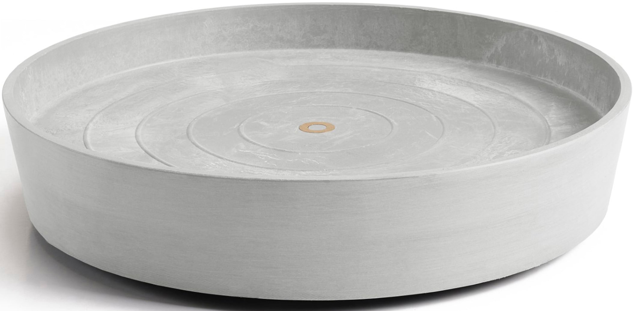 ECOPOTS Topfuntersetzer »mit Rollen 60 Weißgrau«, für innen und außen: frostsicher, bruchsicher und lichtbeständig