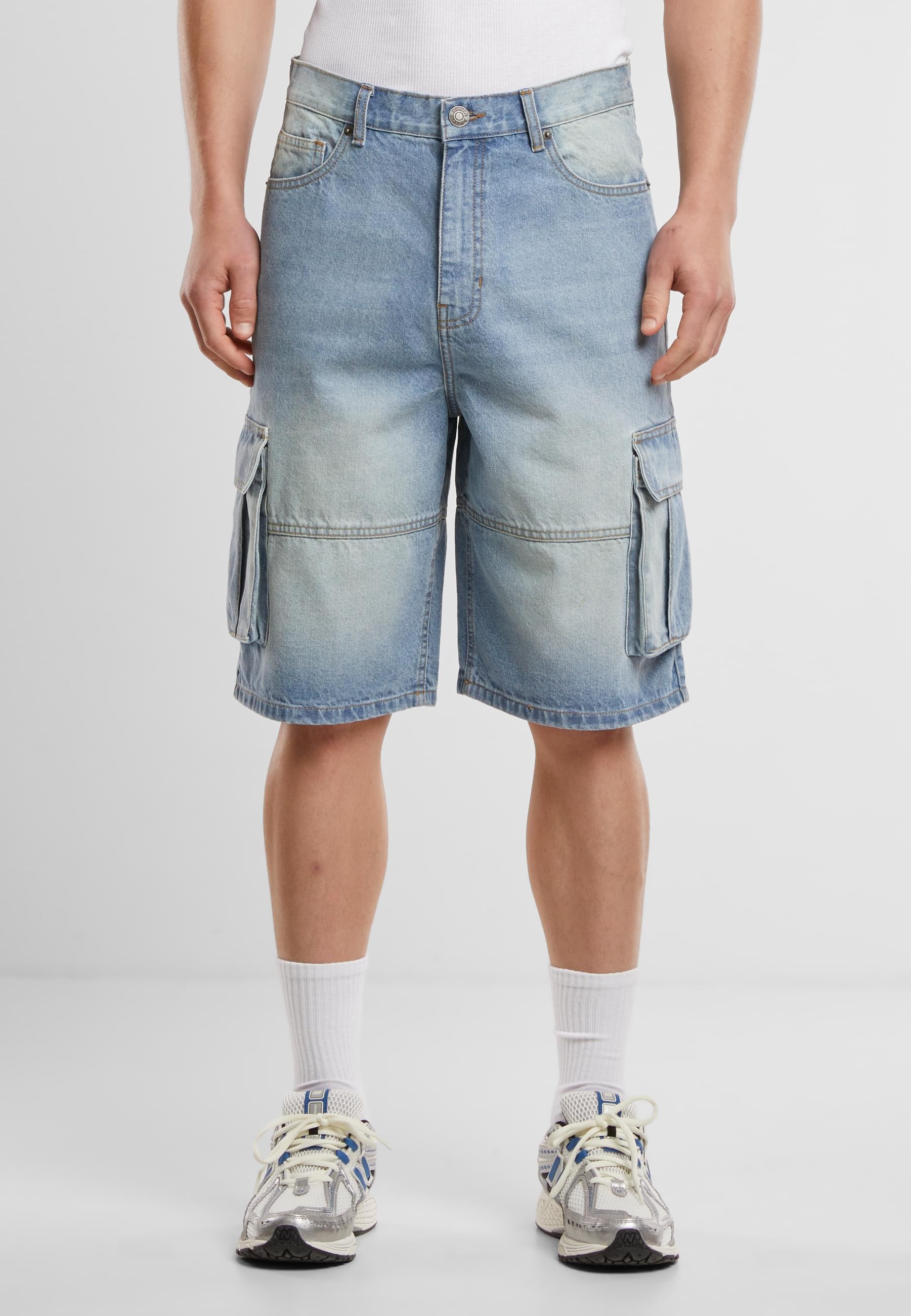 URBAN CLASSICS Shorts »Urban Classics Relaxed Denim Cargo Shorts«