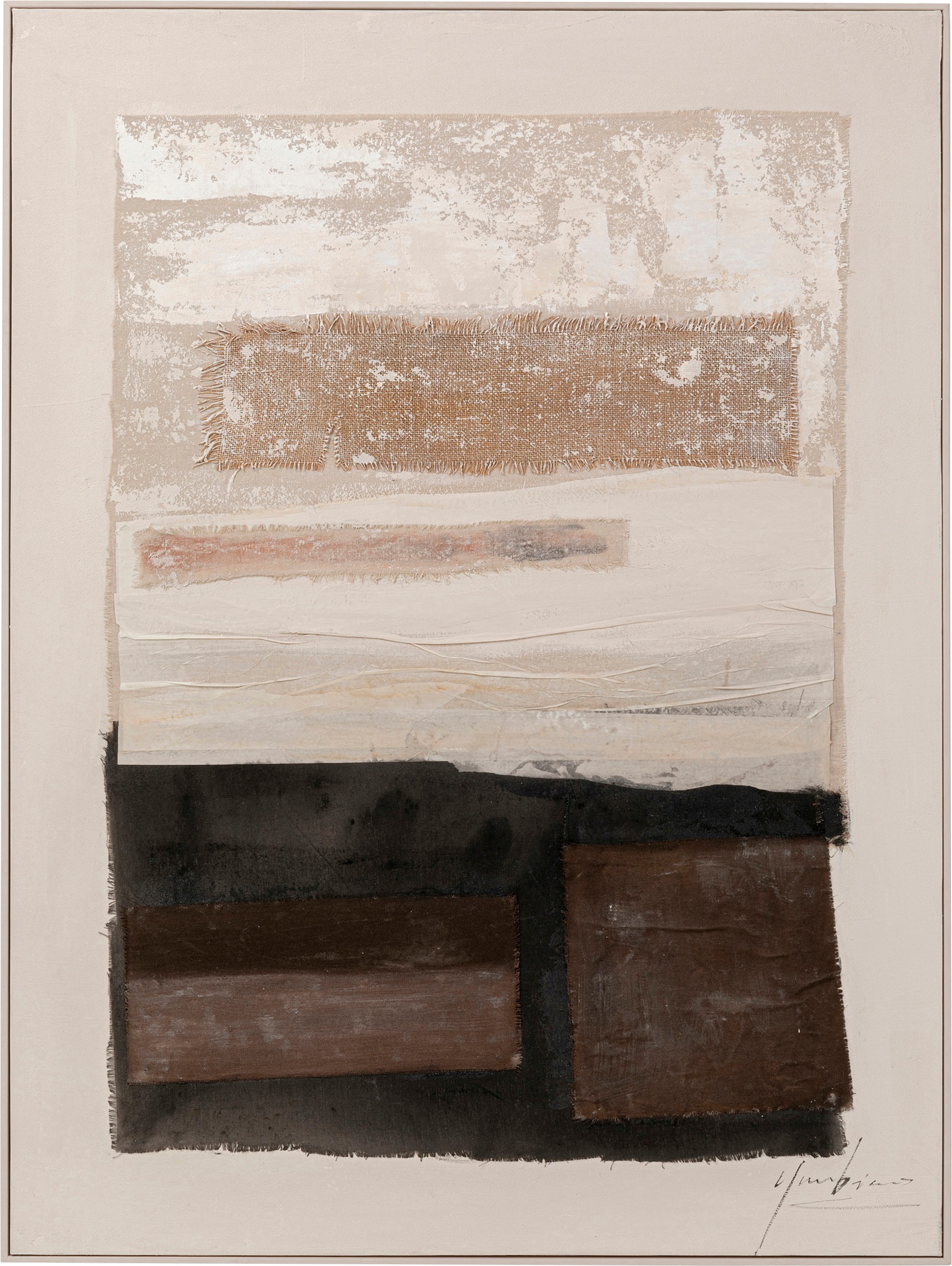 Kare Design Bild mit Rahmen »Gerahmtes Bild Lontano Braun 90x120cm« günstig online kaufen