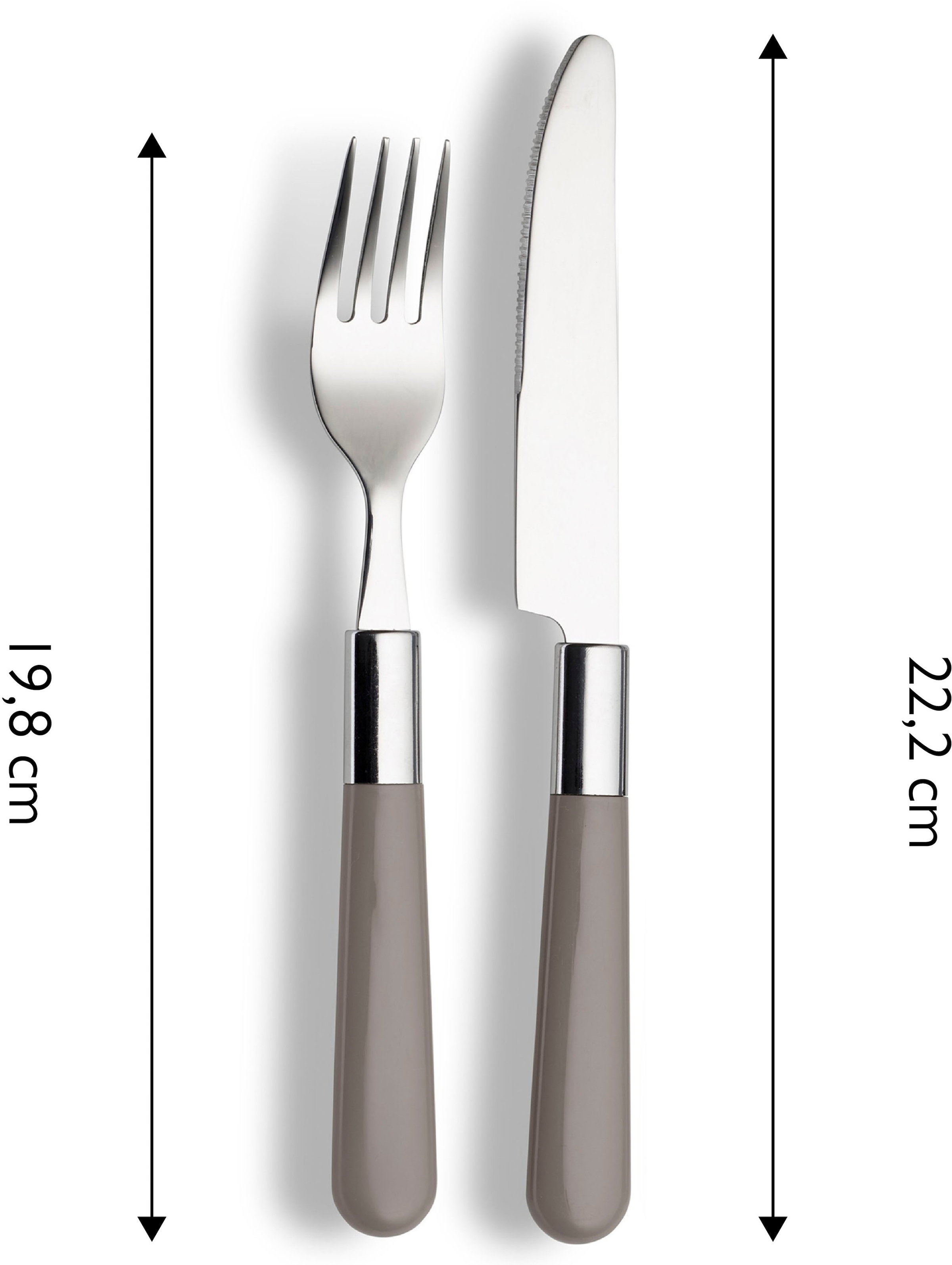 ECHTWERK Besteck-Set »Bistro Besteck Set, Campingbesteck«, (Set, 16 tlg.), Picknickbesteck