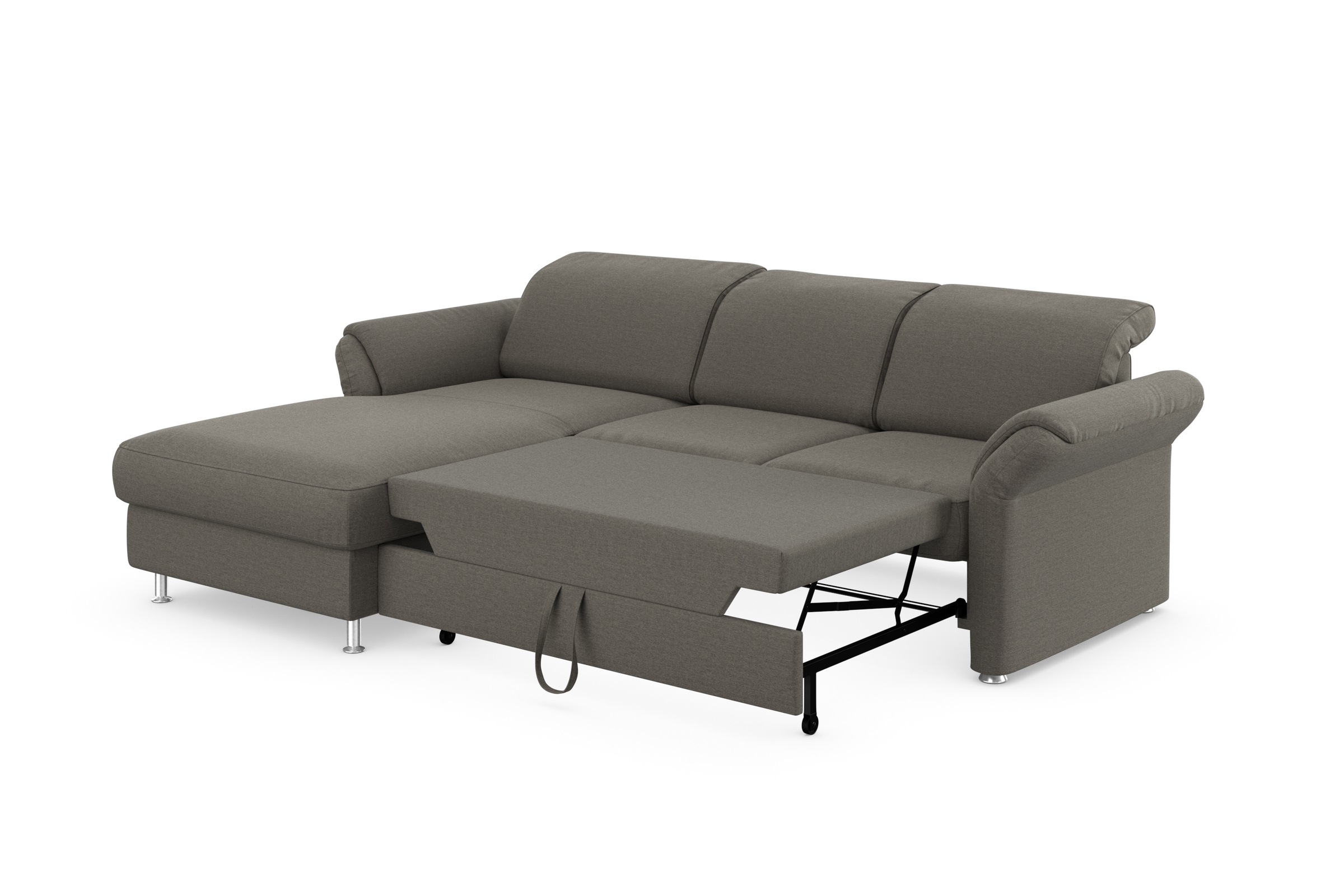 sit&more Ecksofa »Apulia L-Form«, wahlweise Bettfunktion, Bettkasten und Kopf- und Armteilverstellung