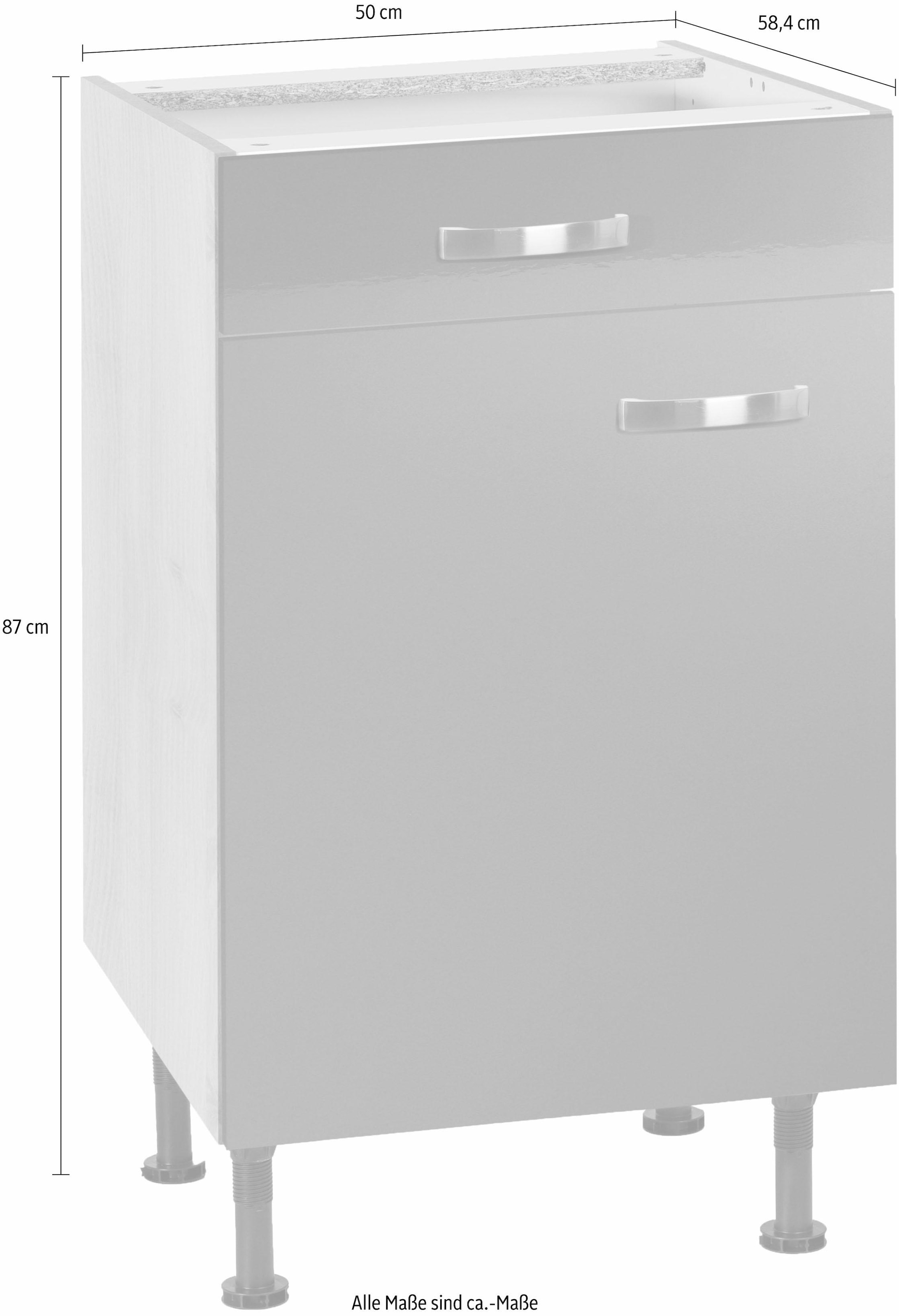 OPTIFIT Unterschrank »Cara«, Breite 50 cm, mit Vollauszug und Soft-Close-Funktion