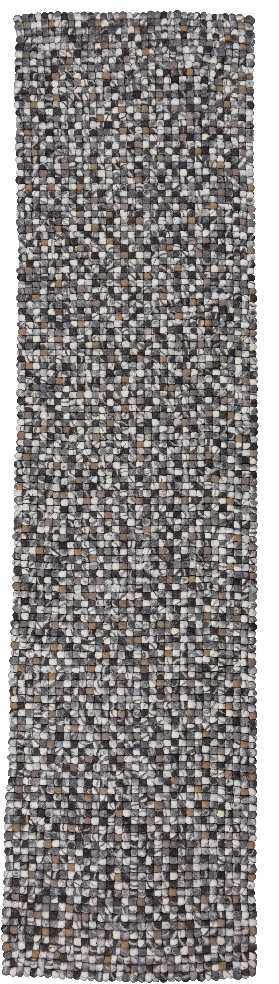 THEKO Wollteppich »Felty 2.2«, rechteckig, 22 mm Höhe, Filzkugel-Teppich, r günstig online kaufen