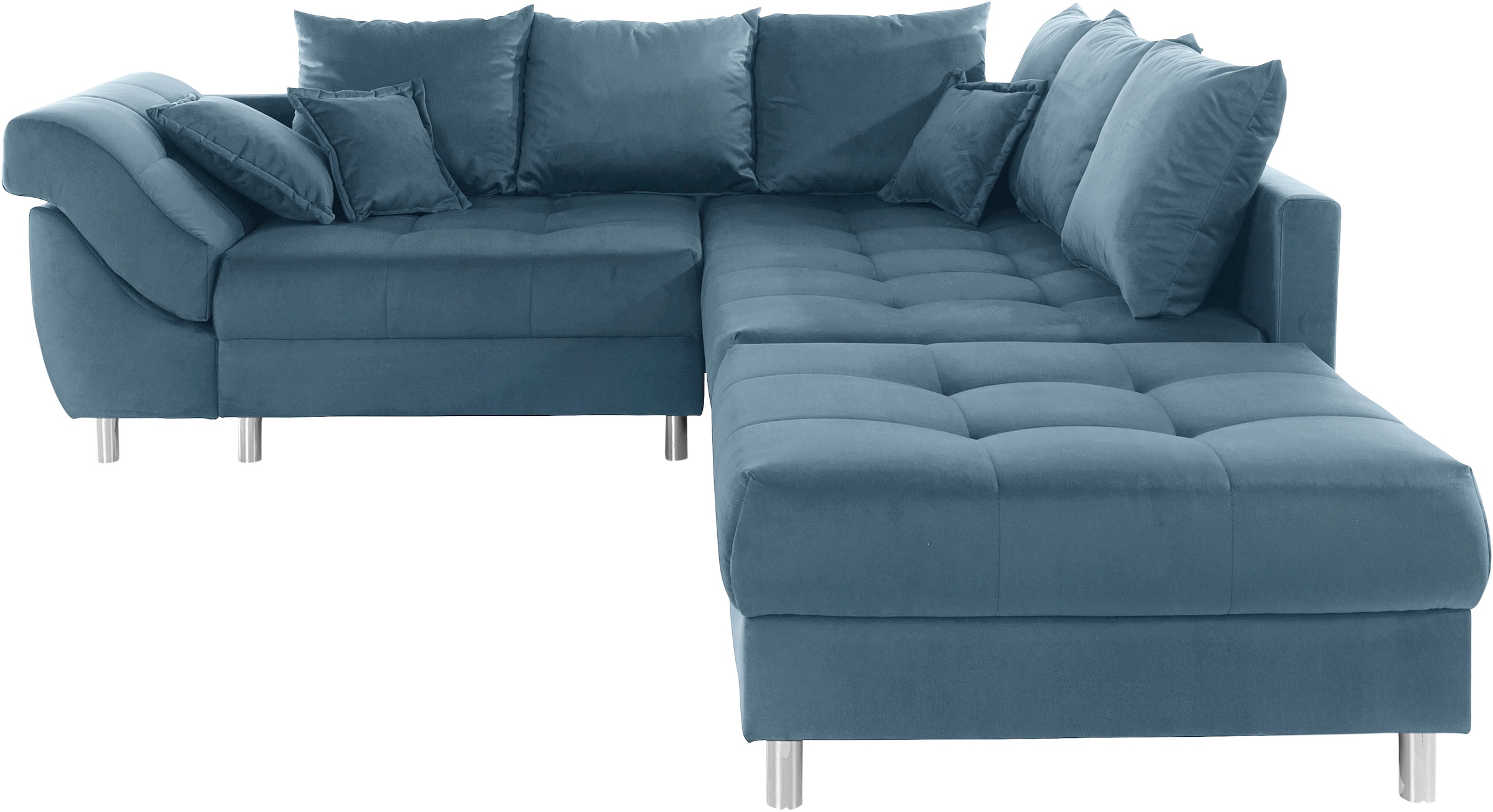 COLLECTION AB Ecksofa »(Spar-Set) Innsbruck L-Form und Hocker«, (Spar-Set), Ecksofa und Hocker, Recamiere links oder rechts montierbar