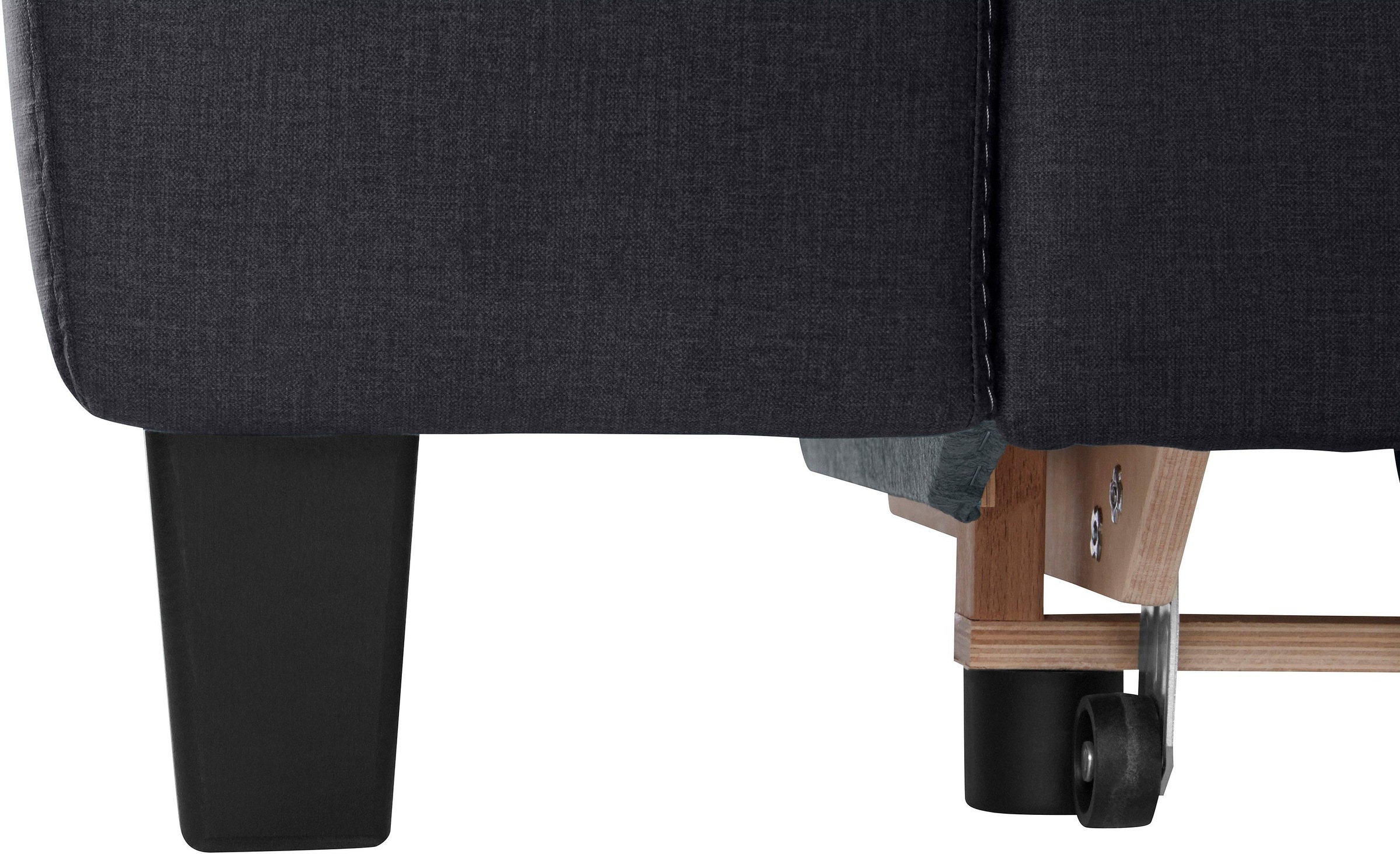COTTA Polstergarnitur »Morven L-Form«, (Set), Set bestehend aus: Ecksofa mit Kopfteilverstellung & Hocker