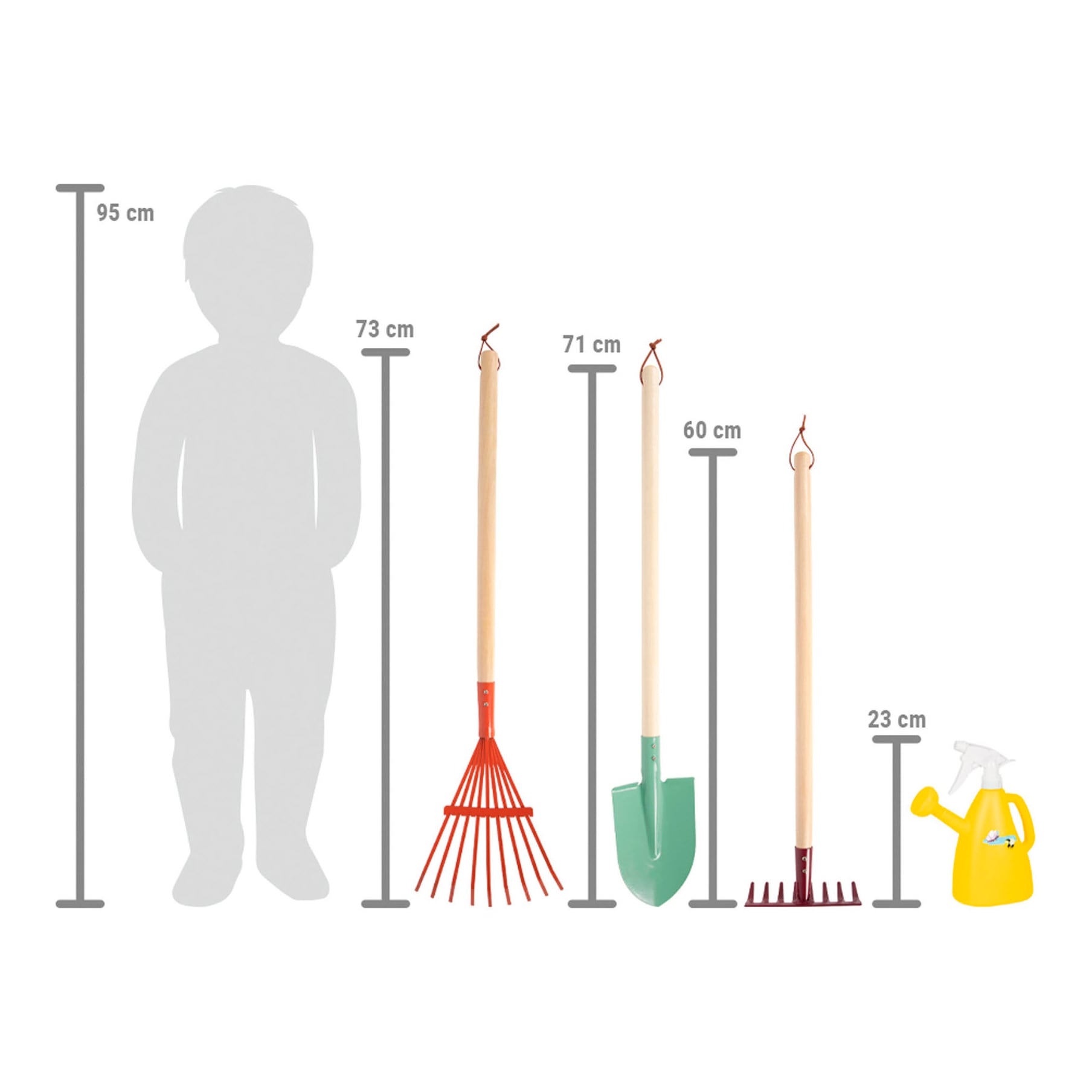 Small Foot Kinder-Gartenset »Gartenwerkzeug-Set, Tiny Garden«, (Set, 4 tlg.)