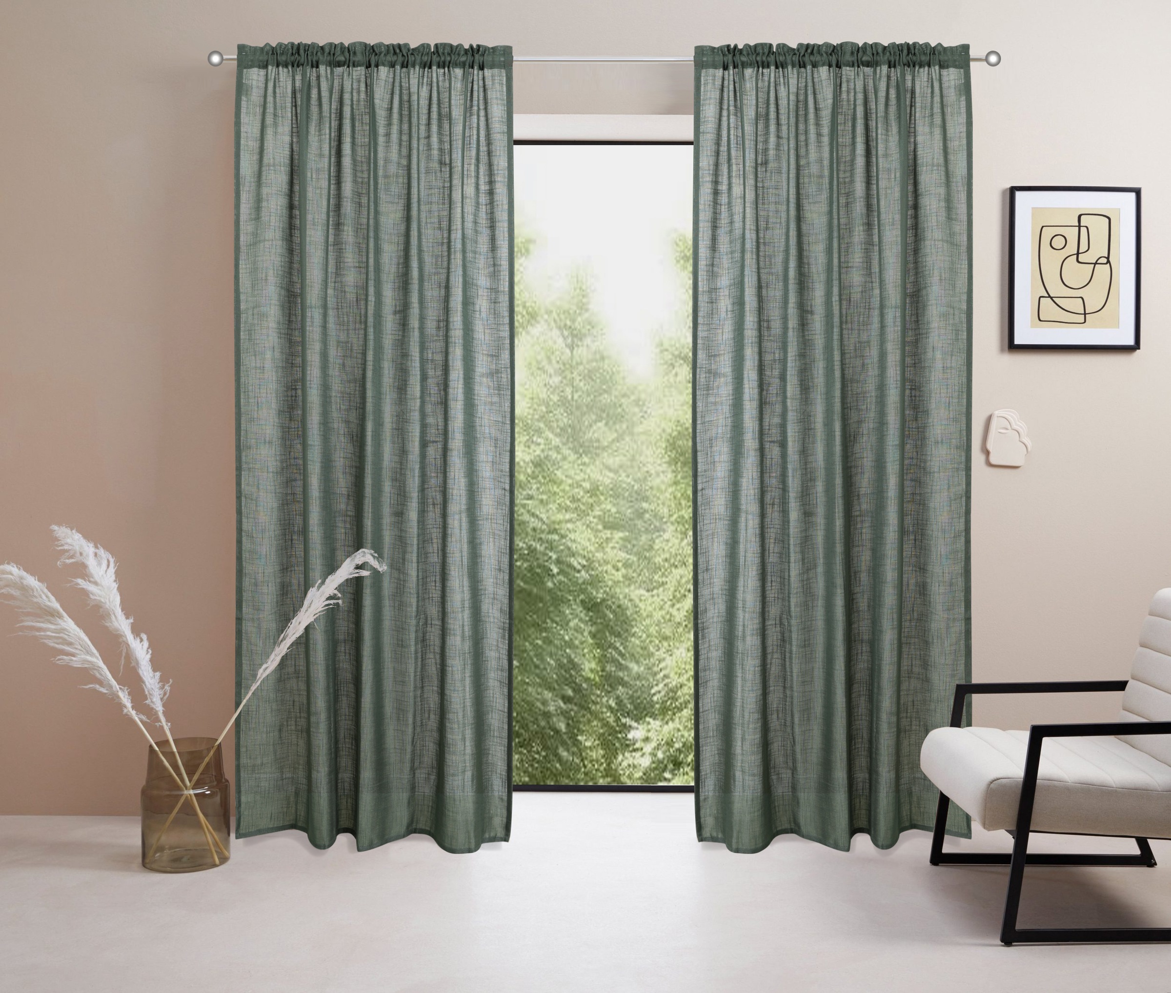 LeGer Home by Lena Gercke Gardine »Marusha« Stangendurchzug 1 Stk. tlg. 1 S günstig online kaufen