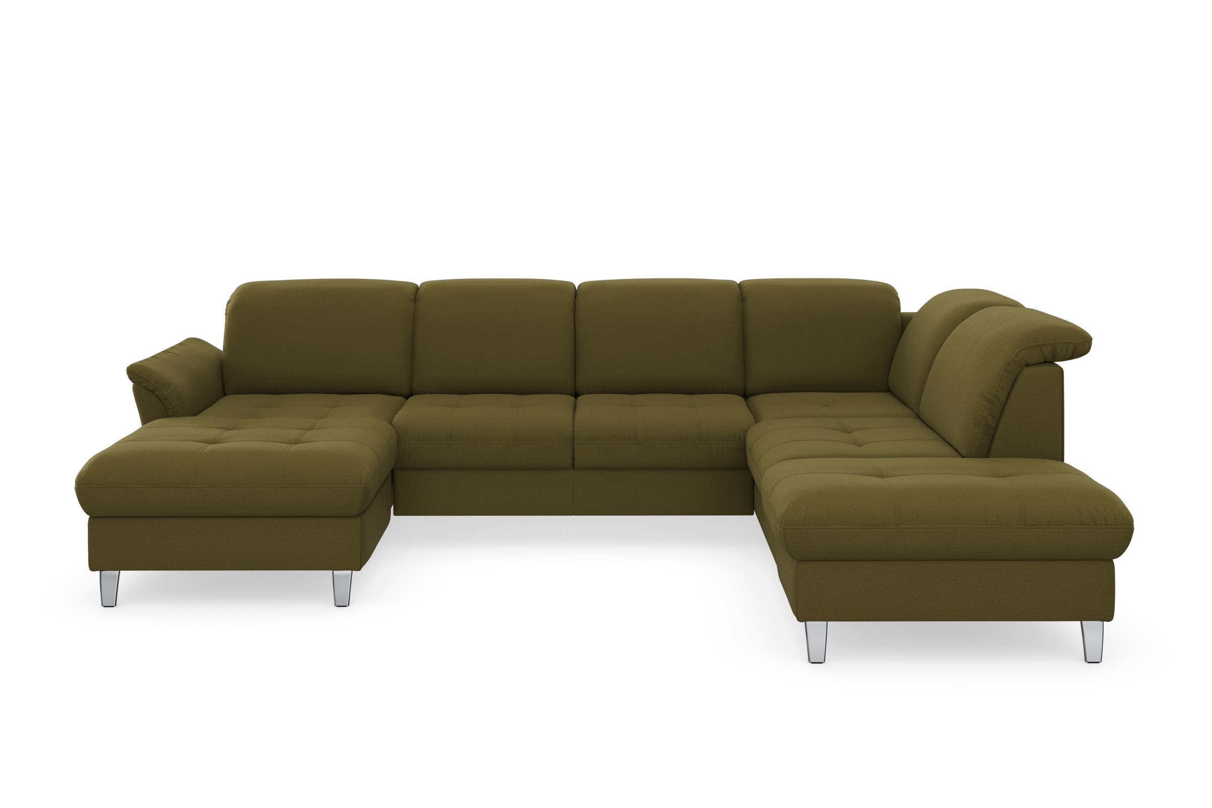 sit&more Wohnlandschaft »Maggiore U-Form«, wahlweise mit Kopfteilverstellung, Bettfunktion und Stauraum