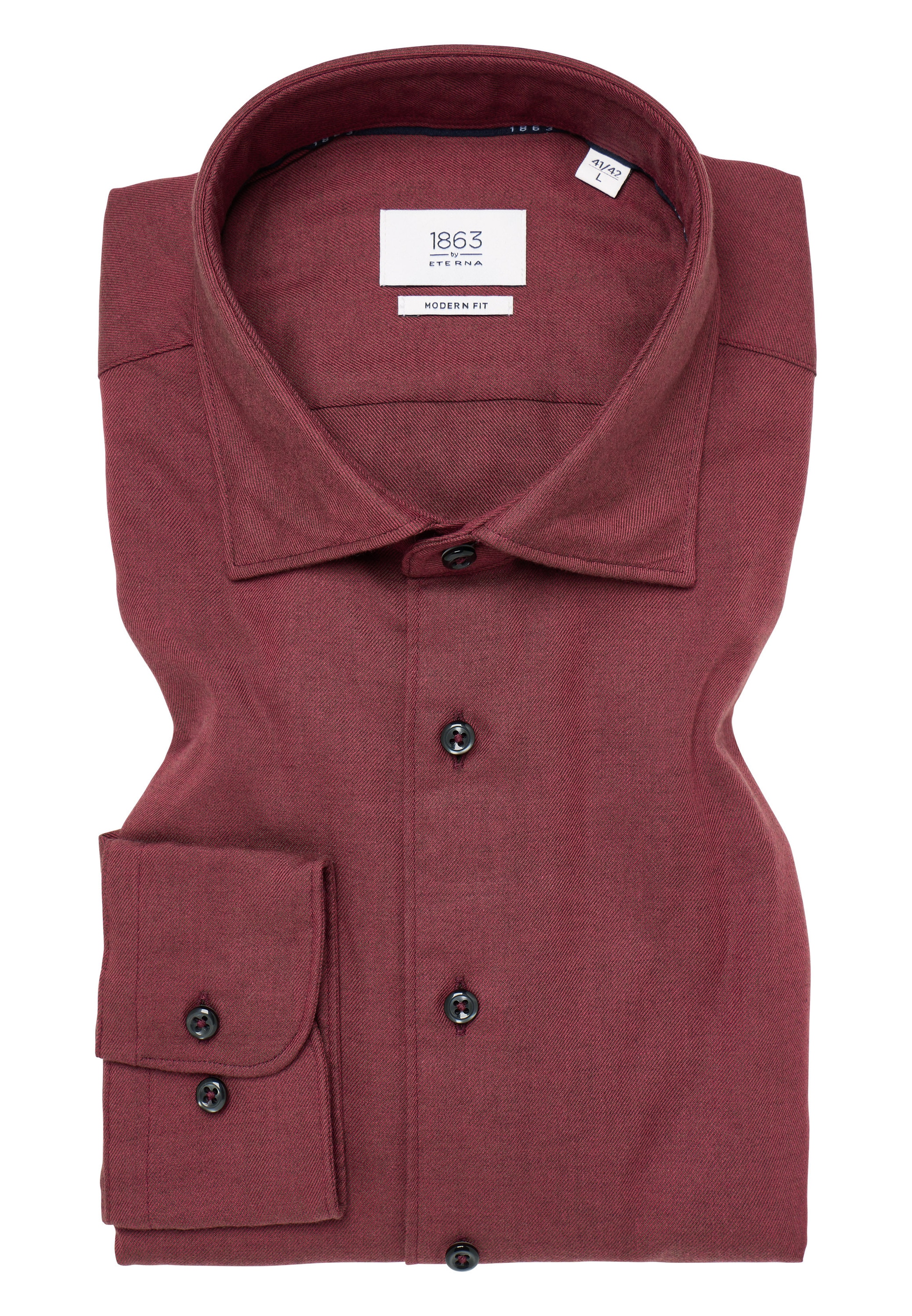 Eterna Langarmhemd »MODERN FIT« EASY IRON (bügelleicht)