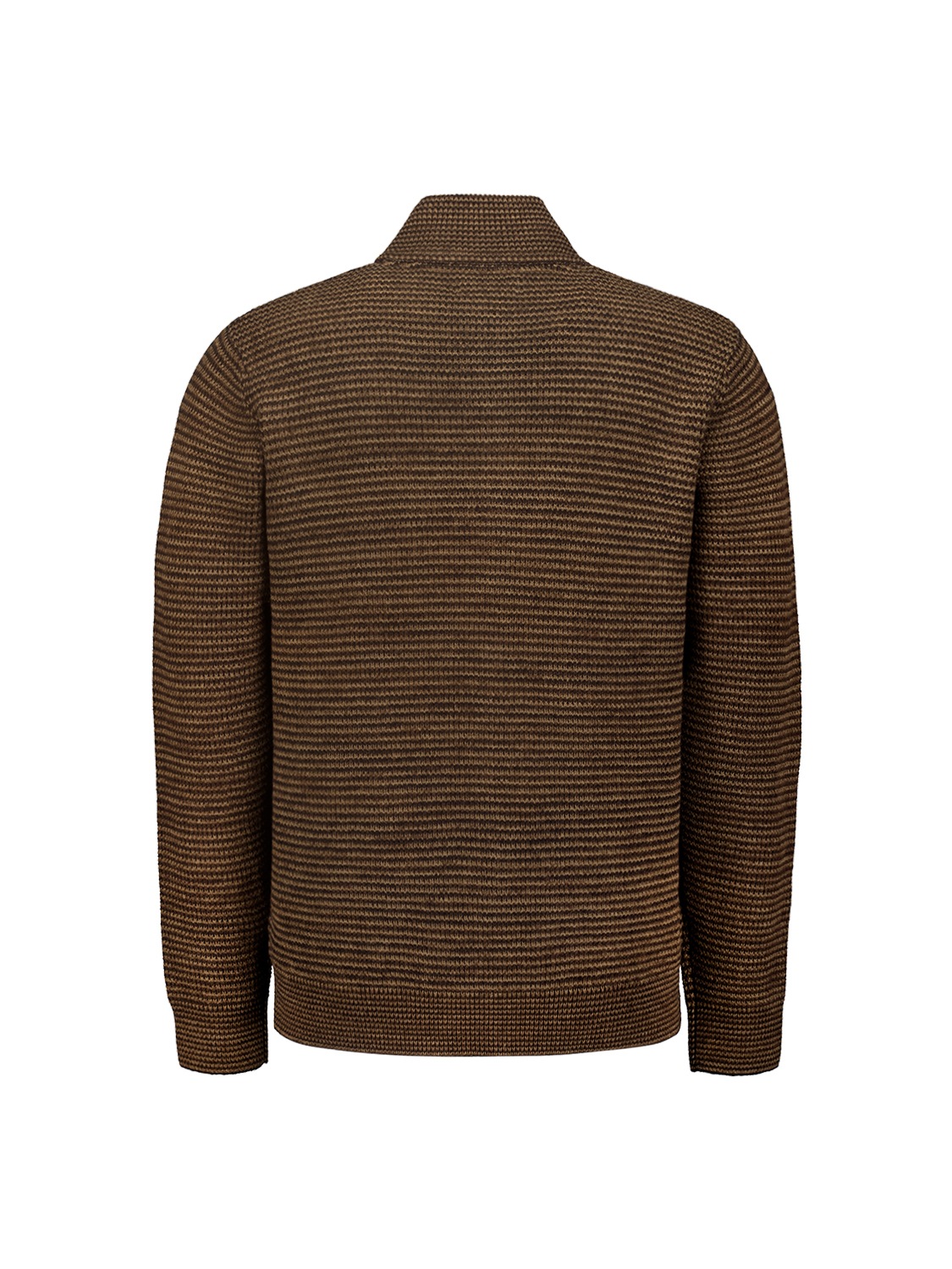 NO EXCESS Rollkragenpullover »No Excess Jacquard-Strickjacke«