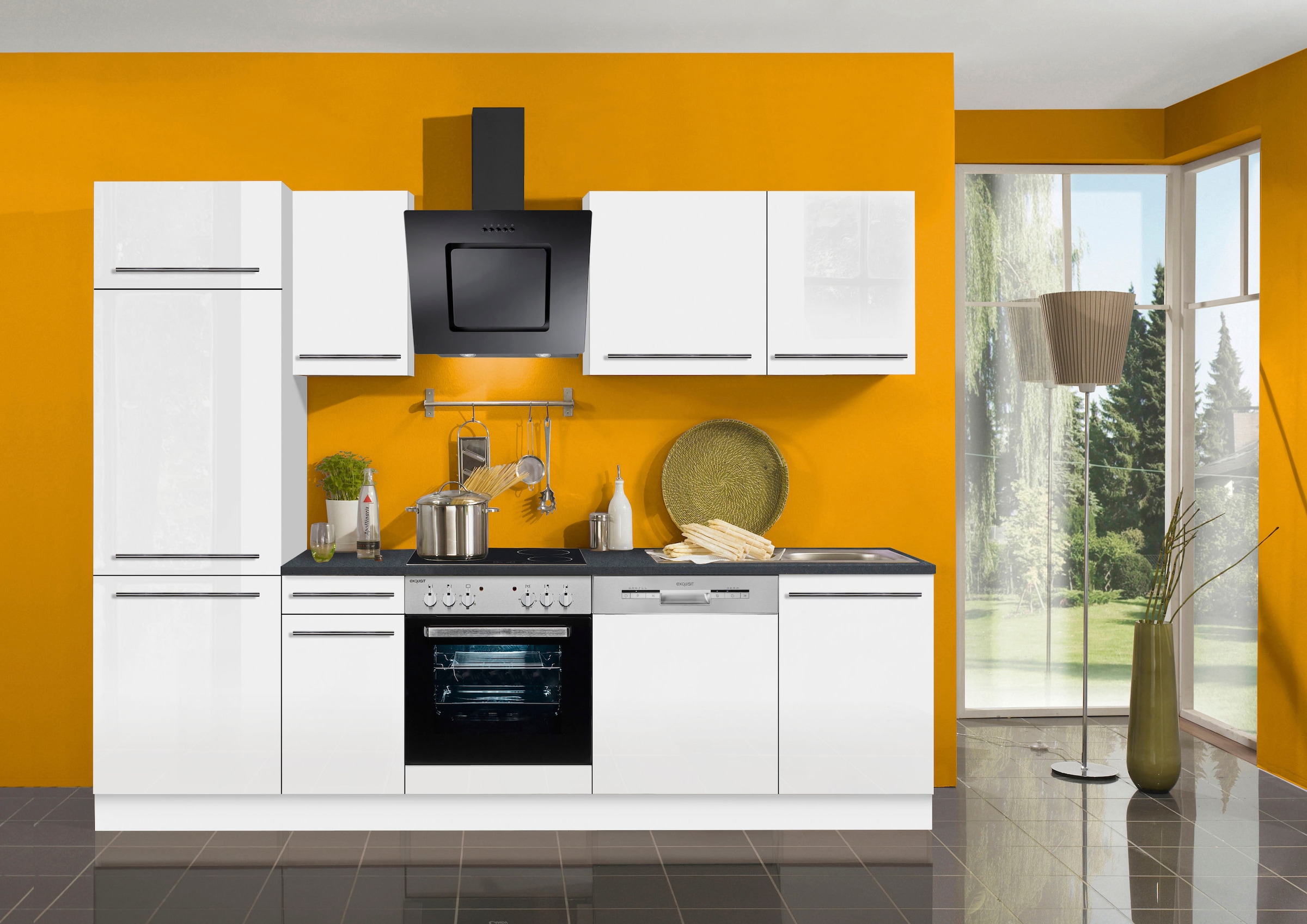 OPTIFIT Küchenzeile Breite Türen, auf Rechnung »Bern«, mit 270 E-Geräten gedämpfte kaufen wahlweise cm