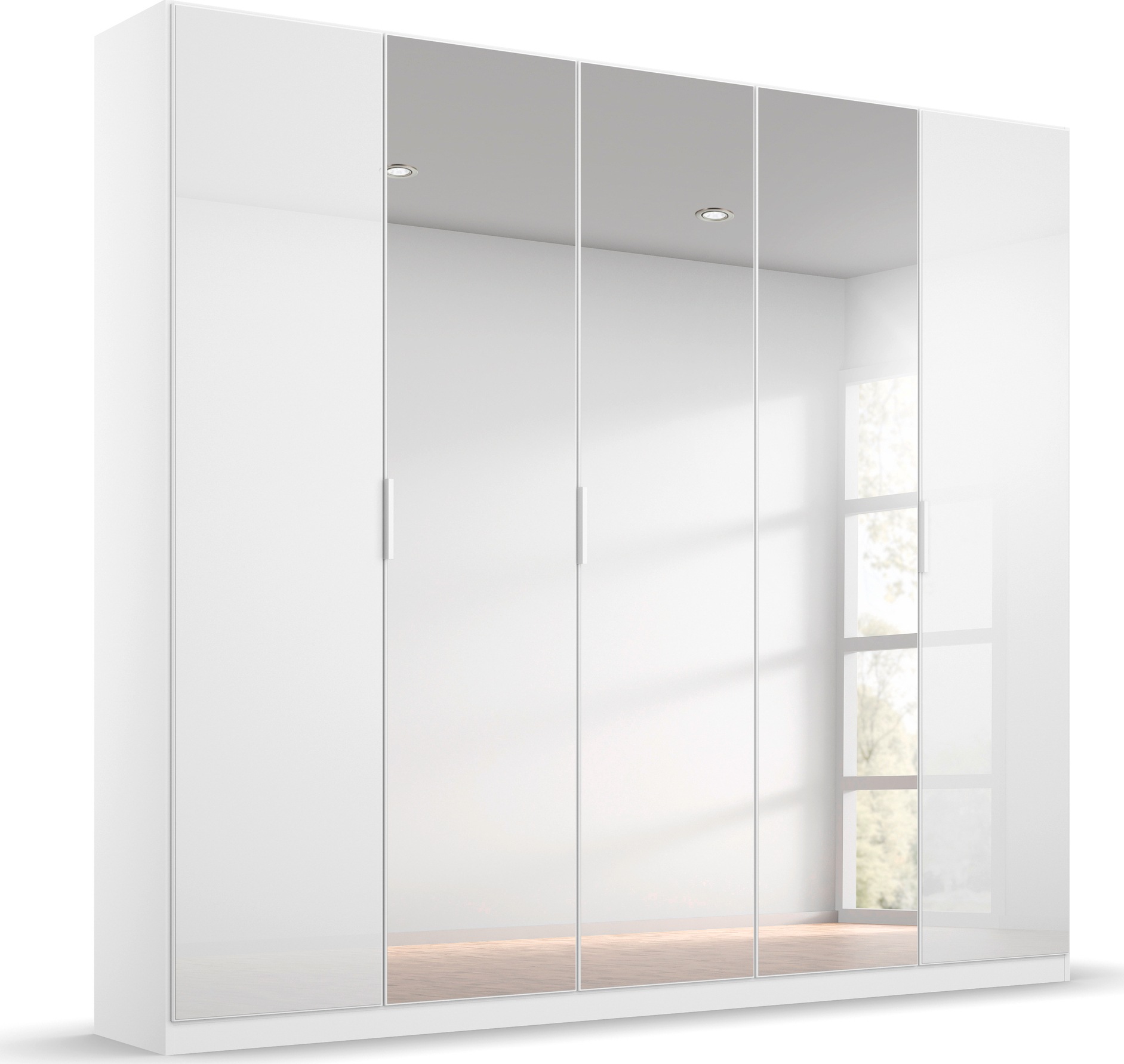 rauch Drehtürenschrank »Kleiderschrank Schrank Garderobe KOLUNA mit Glastür günstig online kaufen